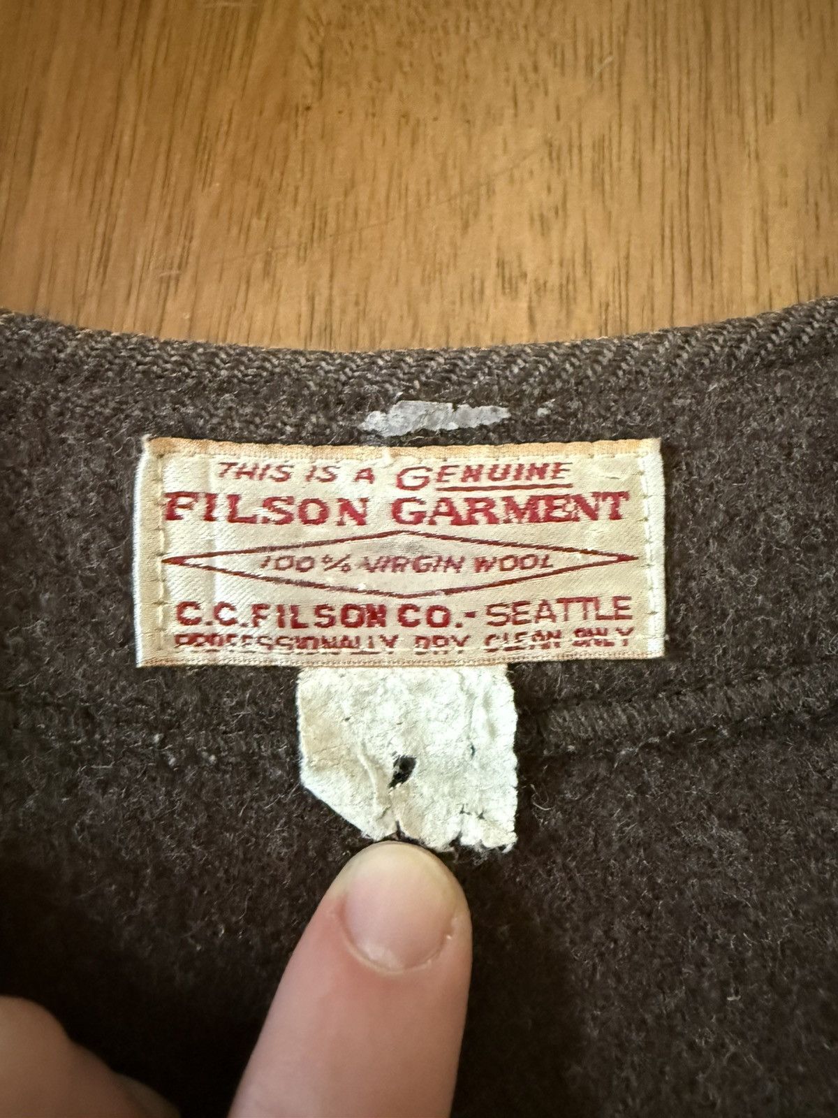 Filson Vintage Filson Wool Vest USA Brown XL Size US XL / EU 56 / 4 - 4 Thumbnail