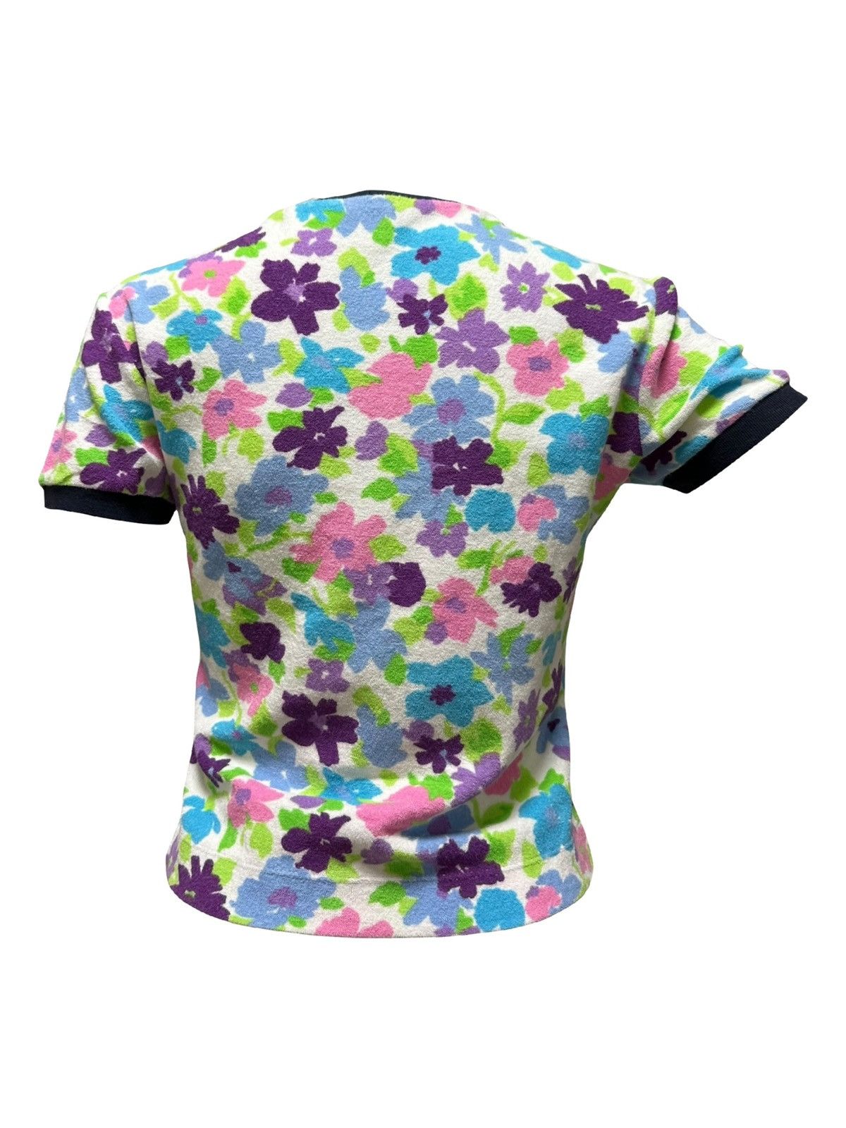 Dolce & Gabbana D&G Pile Floral T-Shirt Size S / US 4 / IT 40 - 2 Thumbnail