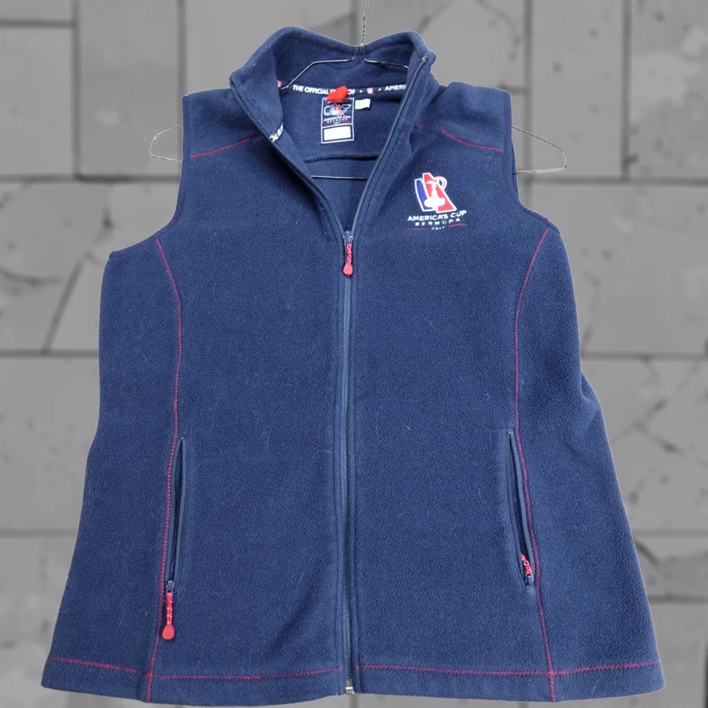Vineyard Vines Vineyard Vines Vest Women Medium Blue Full Zip Embroidered Official America’s Cup Bermuda Size M / US 6-8 / IT 42-44 - 1 Thumbnail