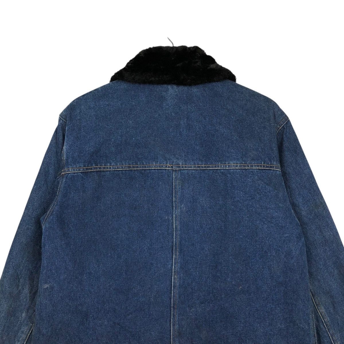 Vintage 🔥VINTAGE CHORE DENIM JACKET GALLERY BLANKET ISSEY MIYAKE Size US S / EU 44-46 / 1 - 11 Thumbnail