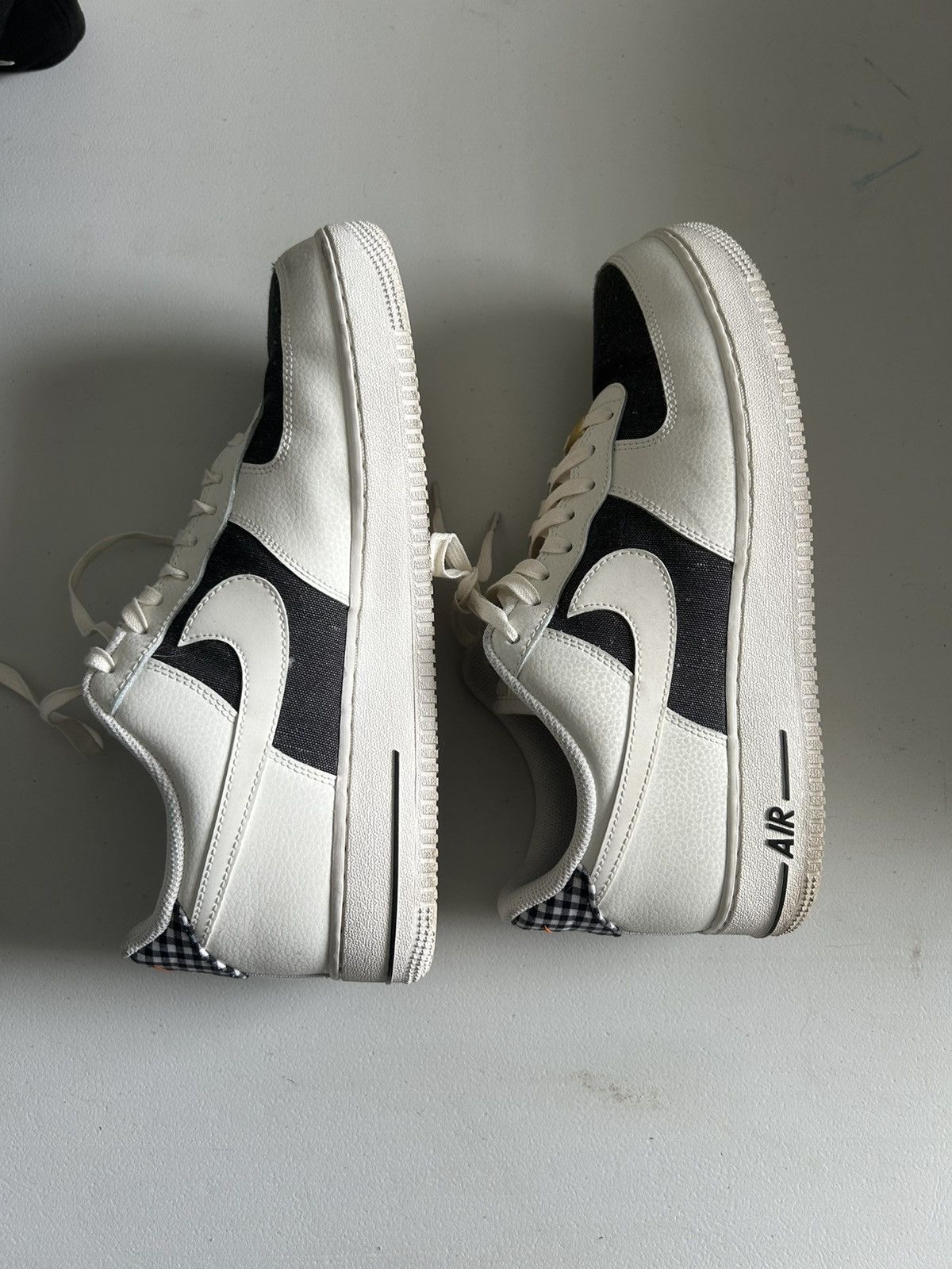 Nike Size 11.5 Nike Air Force 1 Black And White Checkered Size US 11.5 / EU 44-45 - 3 Thumbnail