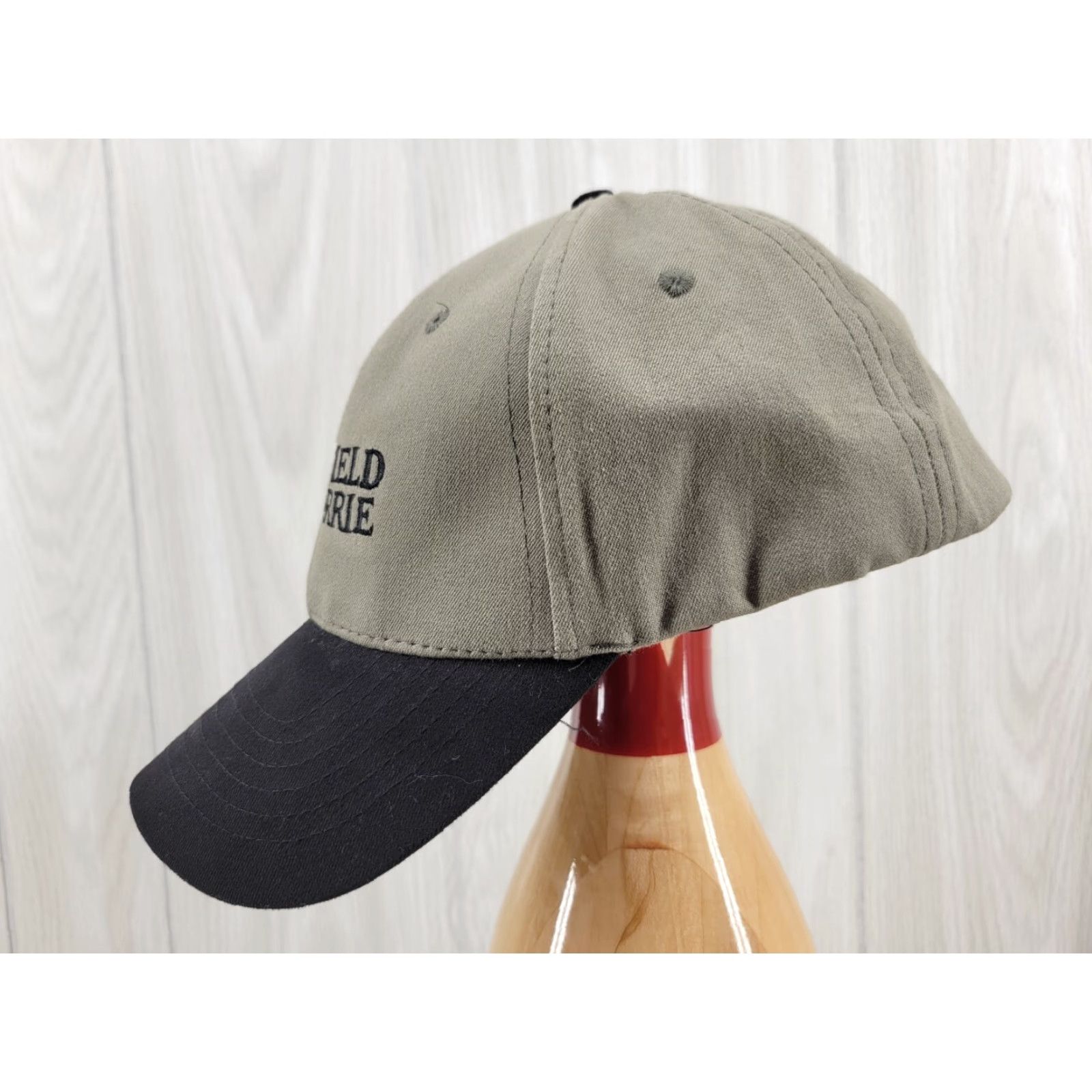 Brandblack Brasfield & Gorrie Gray and Black Adjustable Baseball Cap L/XL Men Logo Canvas Hat Size ONE SIZE - 4 Thumbnail