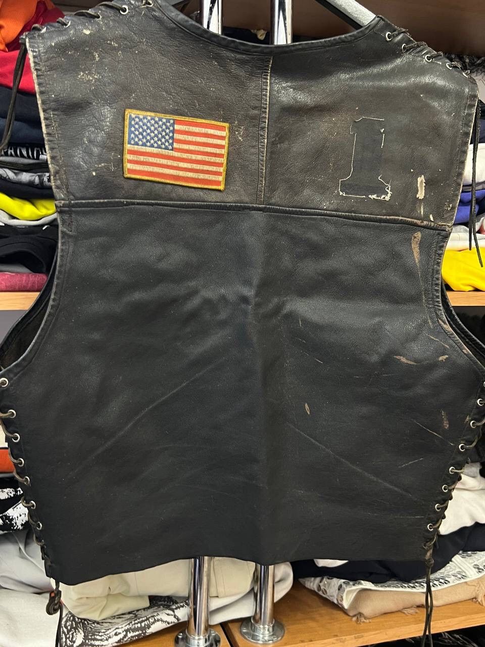 Harley Davidson Vintage Leather Biker Vest Harley Davidson Glamour Size US M / EU 48-50 / 2 - 8 Thumbnail