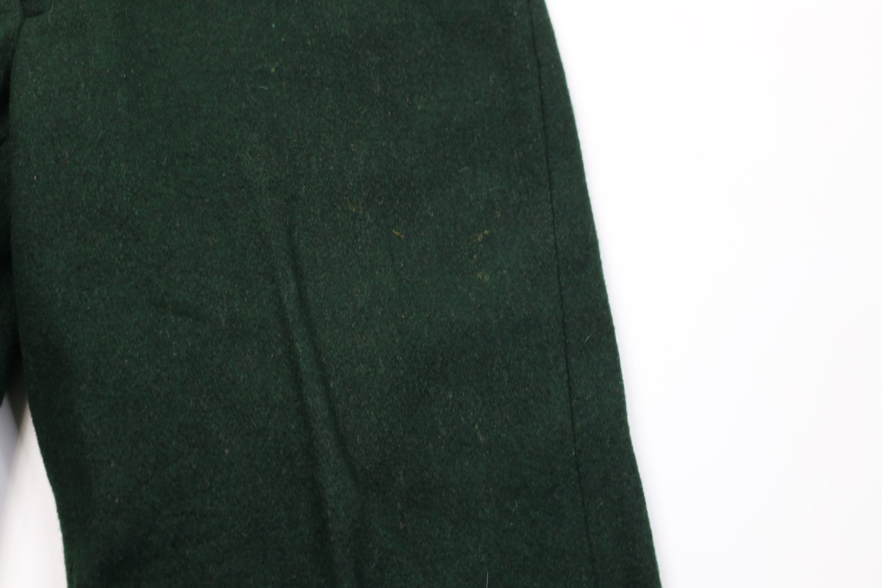 Vintage Vintage 90s Streetwear Heavy Wool Wide Leg Pants Green USA Size US 34 / EU 50 - 6 Thumbnail