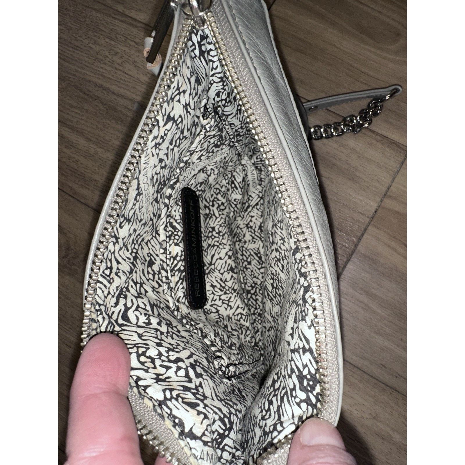 Rebecca Minkoff Rebecca Minkoff Gray Mini-Mac Bag w/Silver Chain & Hardware Size ONE SIZE - 5 Thumbnail