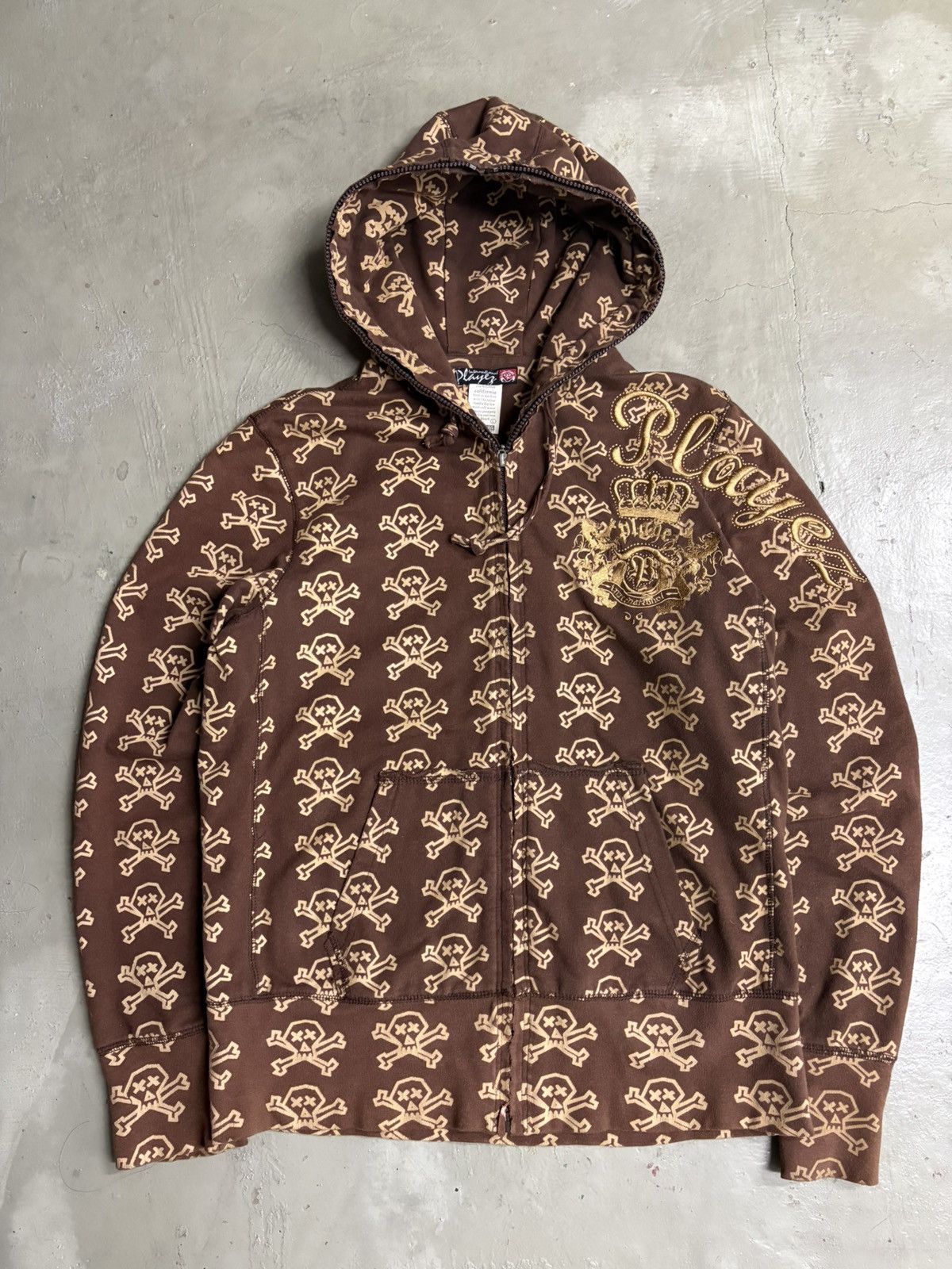 KMRii International Playez Skulls Stussy Inspired hoodie distress Size US L / EU 52-54 / 3 - 2 Thumbnail