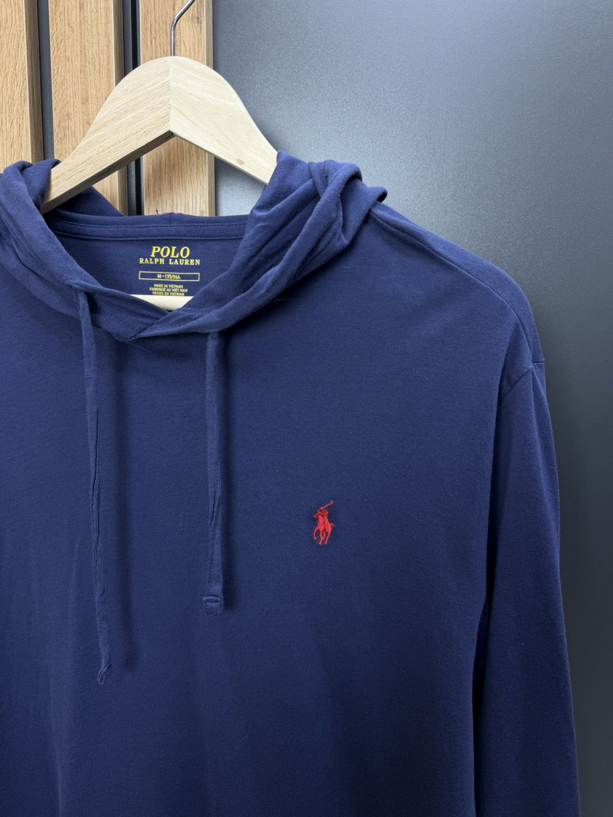 Polo Ralph Lauren Polo Ralph Lauren Navy Hoodie Long Sleeve Pony Logo Size M Size US M / EU 48-50 / 2 - 4 Thumbnail