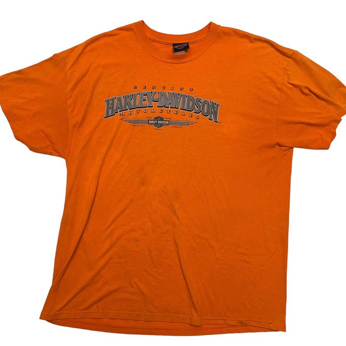 Harley Davidson Harley Davidson Houston Texas Orange Shirt Bravado Tag ...