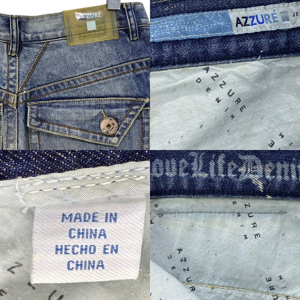 Other Azure Baggy Jeans Hip Hop Jay Z Medium Wash Men Jeans Size US 31 - 7 Thumbnail