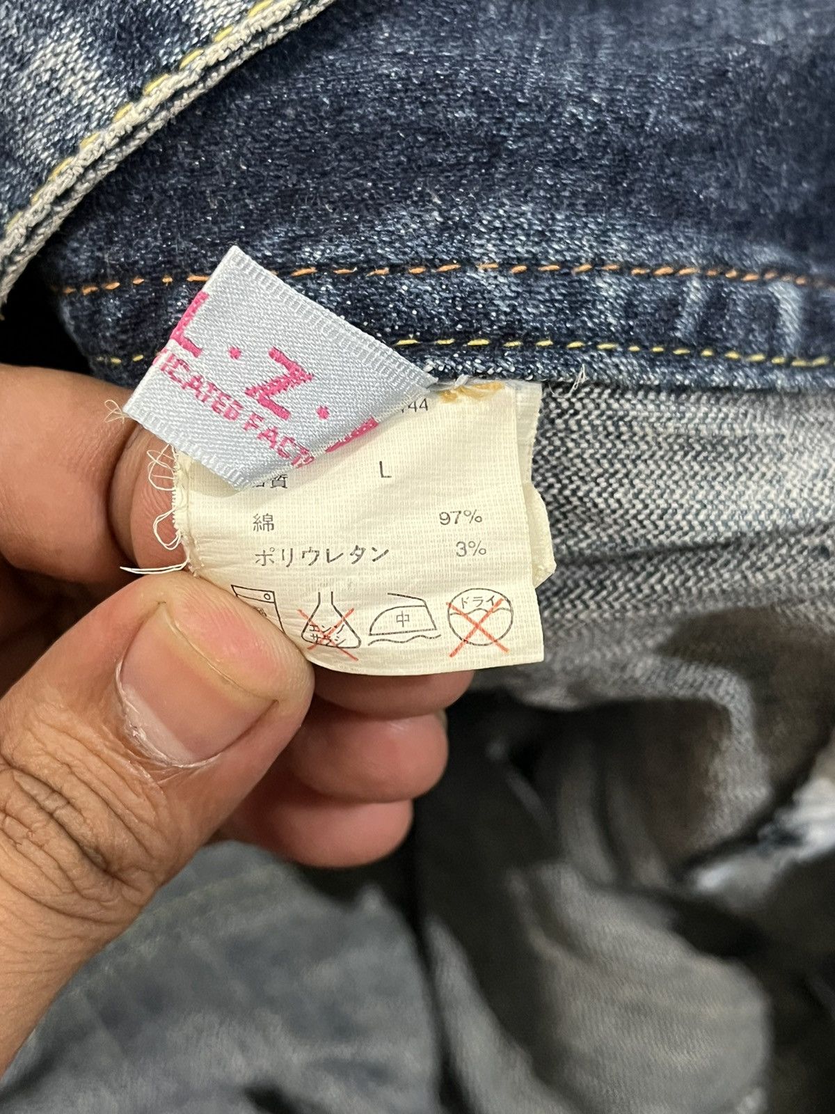 Japanese Brand Vintage Colza Punk Flare Denim Size US 32 / EU 48 - 12 Thumbnail