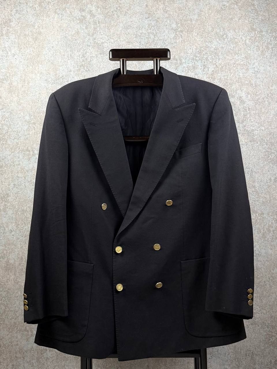 Burberry Burberry Double Breasted Blazer Golden Buttons Size XL Size 50R - 1 Thumbnail