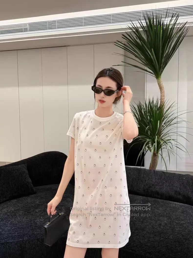 Hermes Hermes 26 Spring/Summer Women's Printed T-Shirt Dress Size XS / US 0-2 / IT 36-38 - 6 Thumbnail