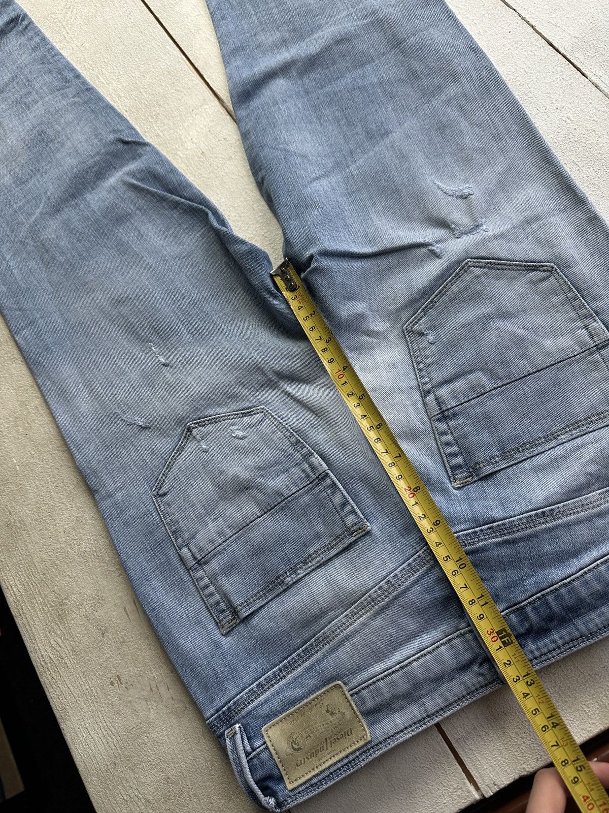 Diesel 🚨 DIESEL AVANT GARDE GOTHIC WOMEN JEANS LOGO IFSIXWASNINE Size 25" / US 0 / IT 36 - 13 Thumbnail