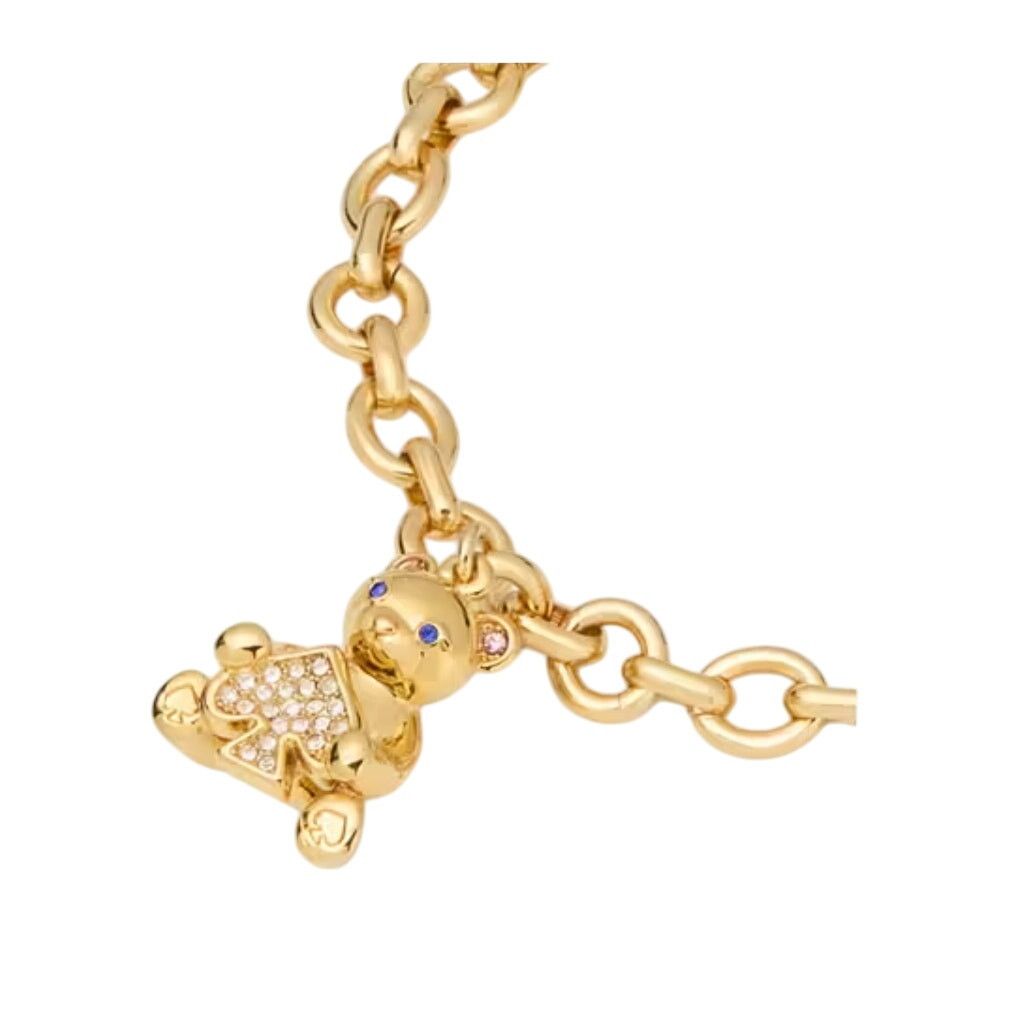 Kate Spade Kate Spade Oh What Fun Spade Teddy Bear Charm Bracelet Size ONE SIZE - 3 Thumbnail