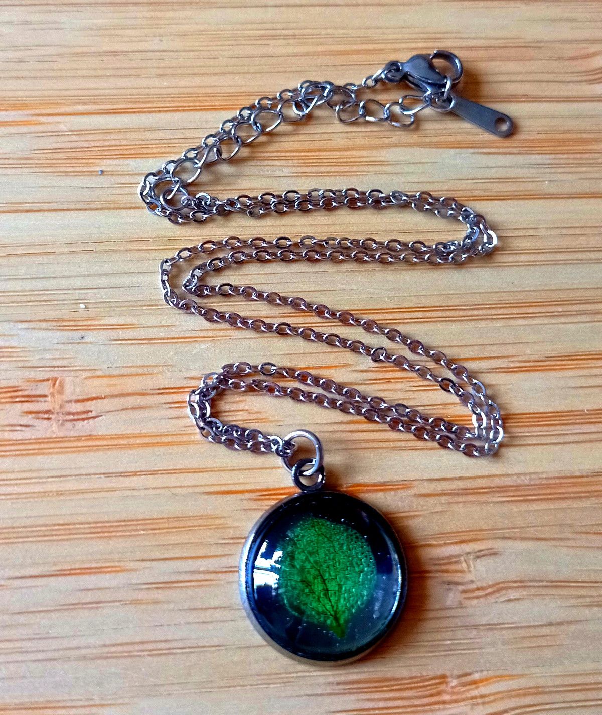 Designer × Japanese Brand × Vintage Stunning Tiny Tree Of Life Natural Leaf Silver Necklace RARE Size ONE SIZE - 1 Thumbnail