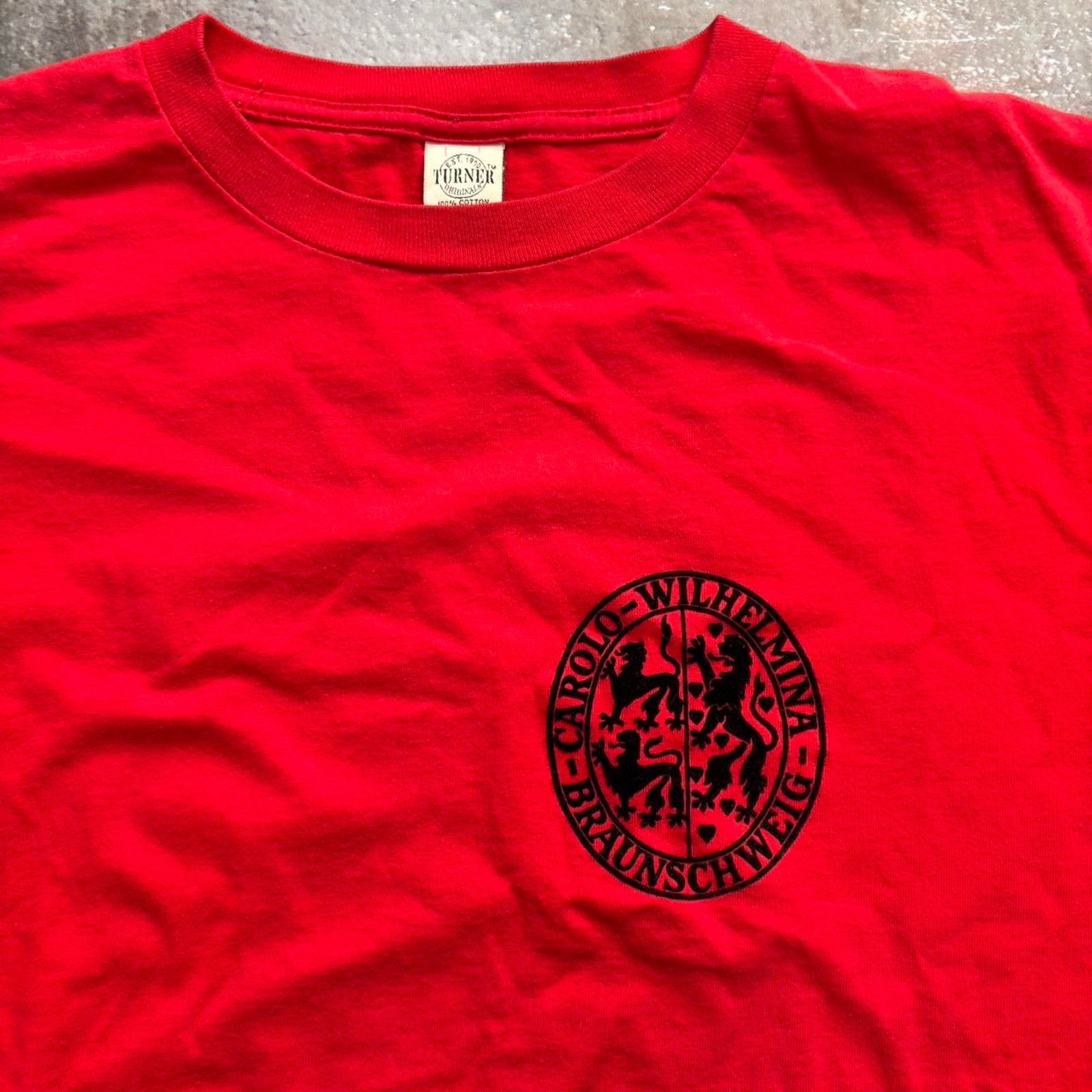 Vintage Vintage 90s Red & Black Braunschweig Germany T Shirt. XXL Size US XXL / EU 58 / 5 - 3 Thumbnail