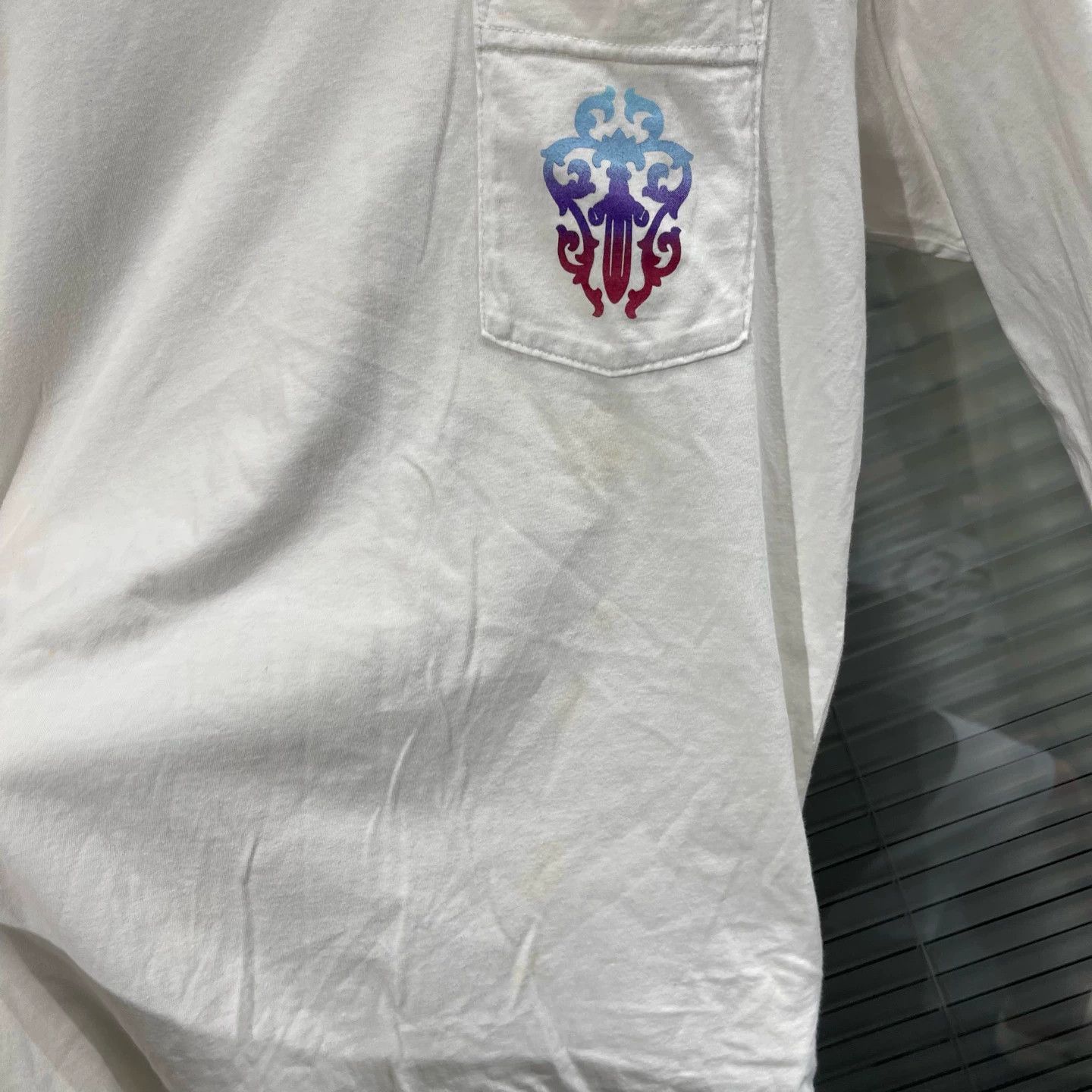 Chrome Hearts Chrome Hearts White Gradient Horseshoe Sword LS M Size US M / EU 48-50 / 2 - 8 Thumbnail