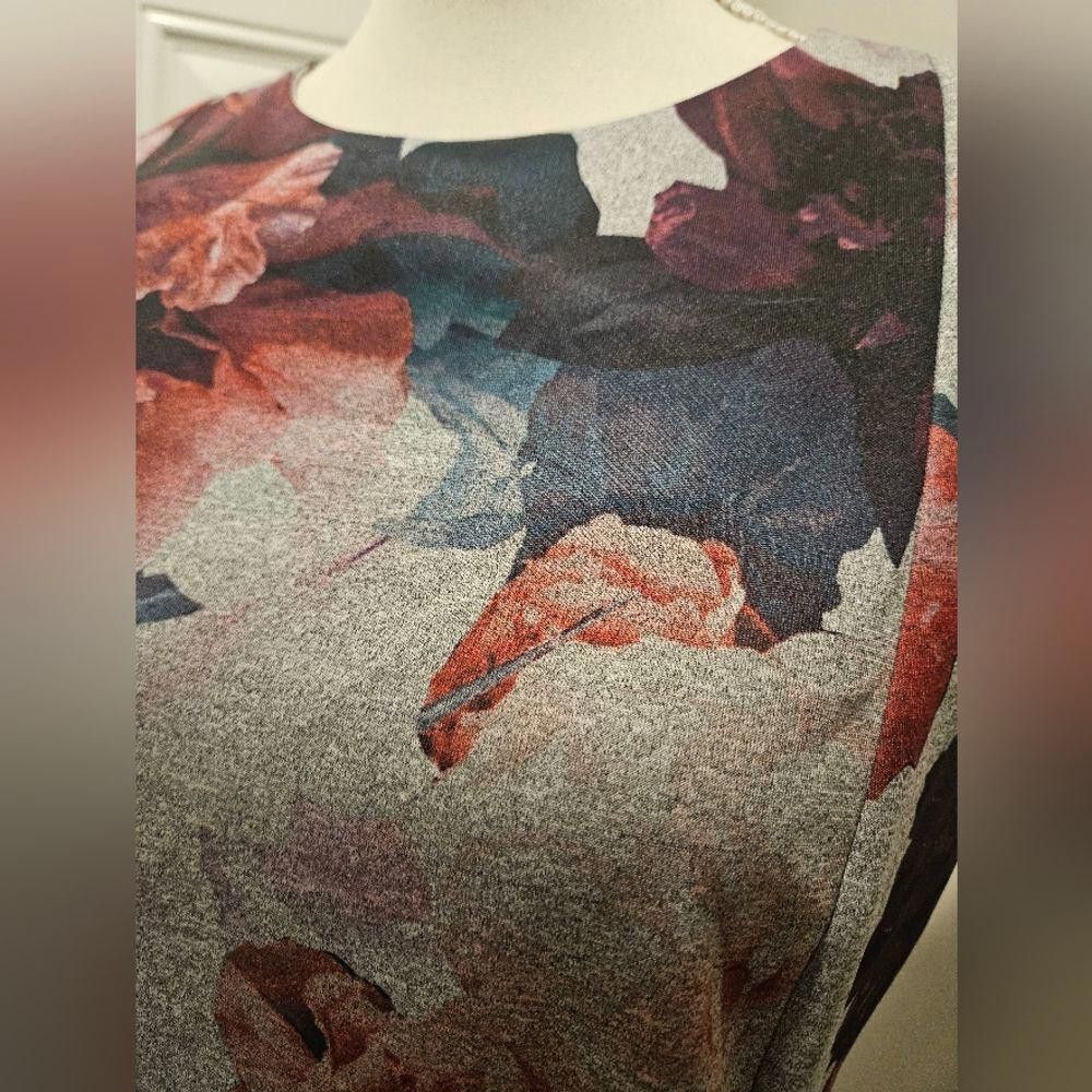 Calvin Klein Stunning Floral-Print Sheath Dress - Elegant and Versatile Size XL / US 12-14 / IT 48-50 - 4 Thumbnail