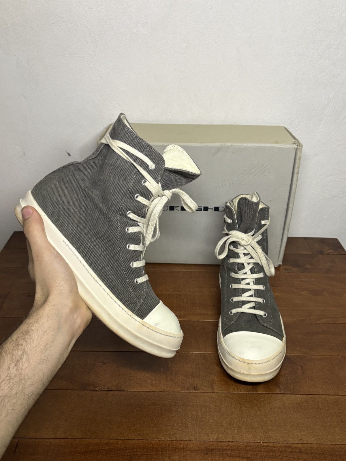 SS16 Cyclops Rick Owens DRKSHDW Ramones High Sneaks