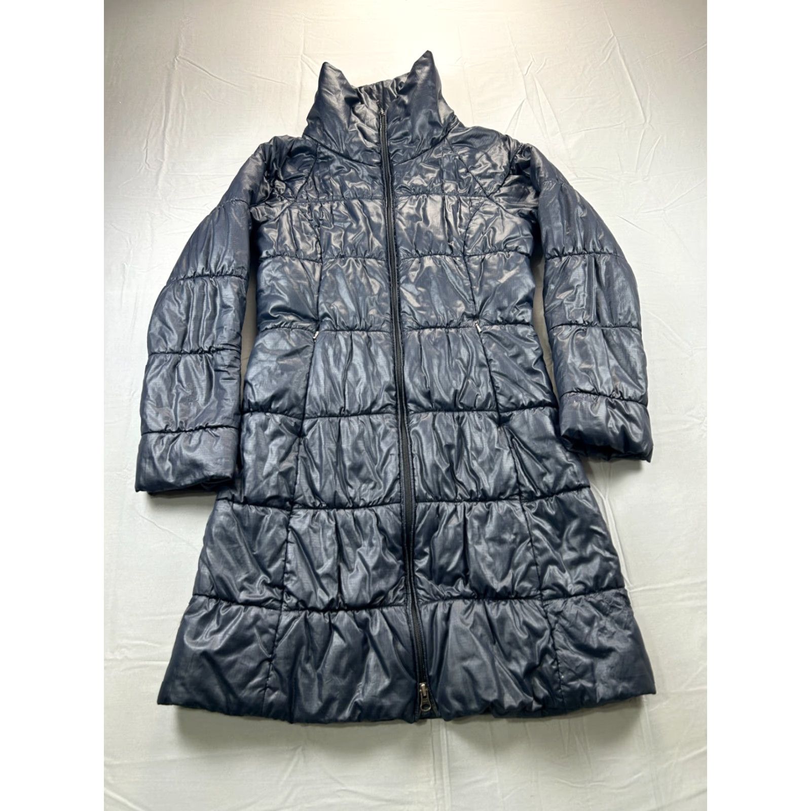 Patagonia Patagonia Jacket Women Long Puffer Coat XS Navy Hooded Winter Quilted Size XS / US 0-2 / IT 36-38 - 2 Thumbnail
