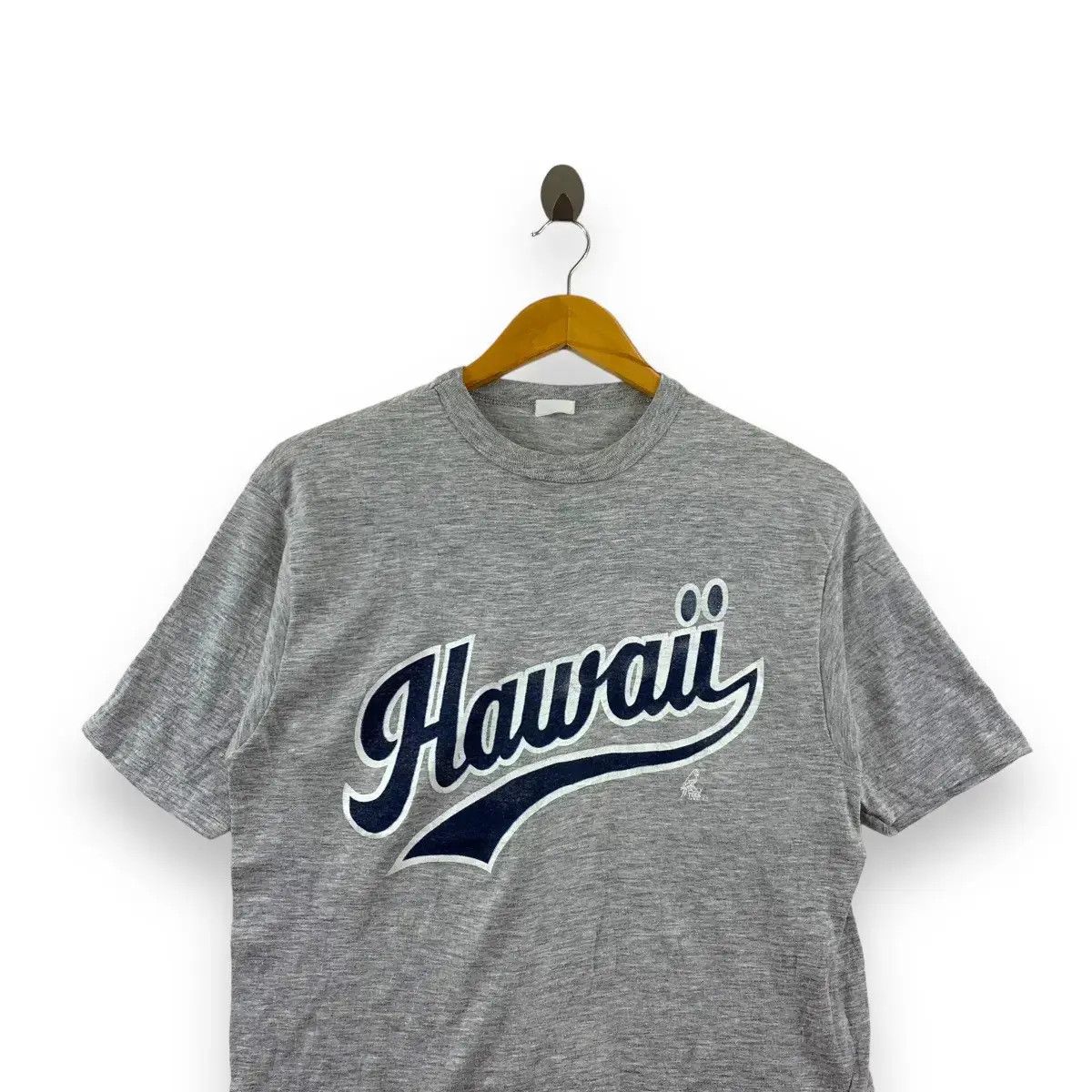 Vintage Vintage 70’ POLY TEES HAWAII Script Logo Surf Tee Shirt Size US M / EU 48-50 / 2 - 2 Thumbnail