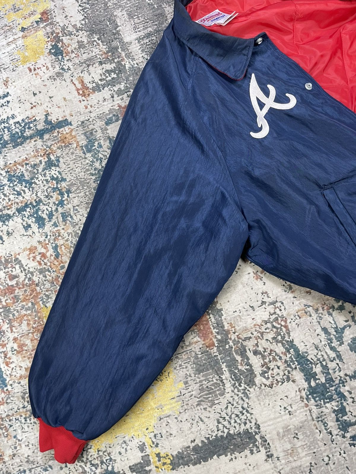 MLB Vtg 90s Atlanta Braves x Starter Diamond Collection Jacket Size US L / EU 52-54 / 3 - 10 Thumbnail