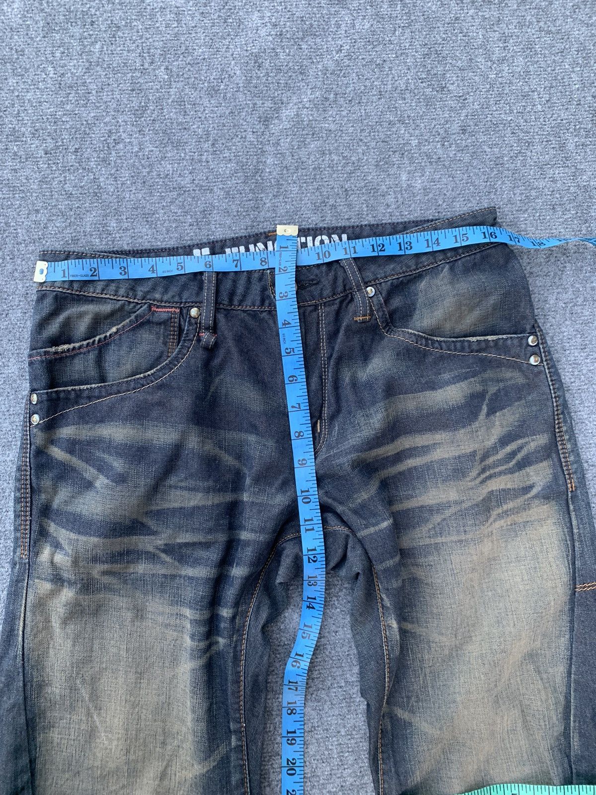 Edwin Edwin E-Function 3D Curved Leg Denim Jeans Archival Y2K Size US 33 - 7 Thumbnail