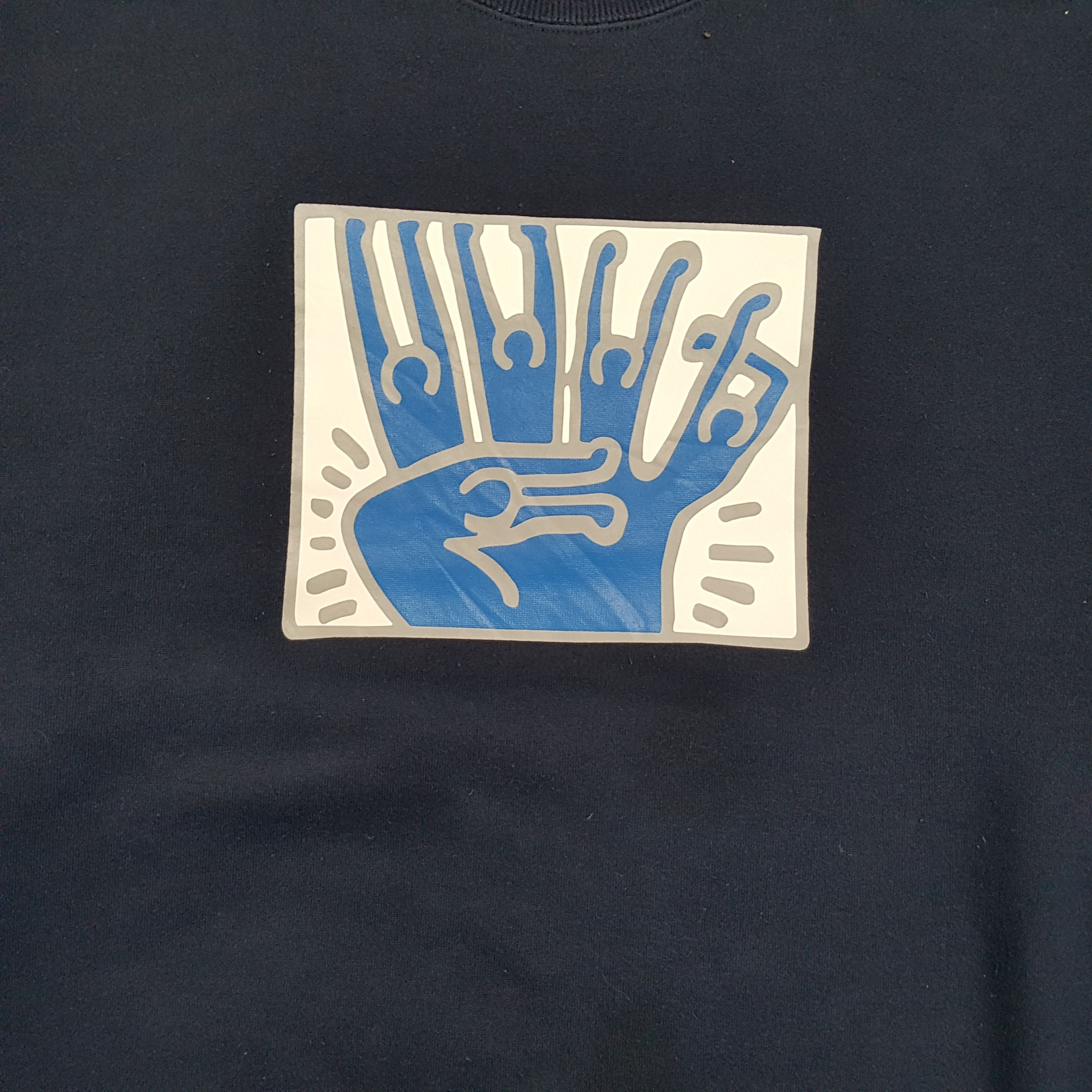 Keith Haring × Vintage Vintage Keith Haring Streetwear Sweatshirt Size US L / EU 52-54 / 3 - 2 Thumbnail