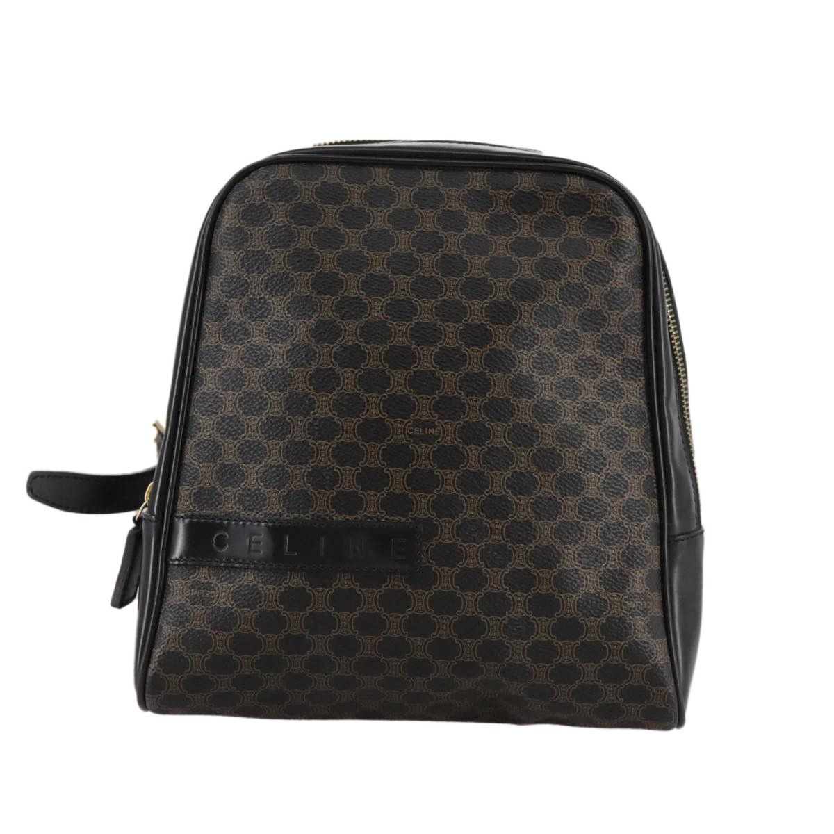 Celine Celine Vintage Macadam Backpack Canvas and Leather Size ONE SIZE - 1 Thumbnail