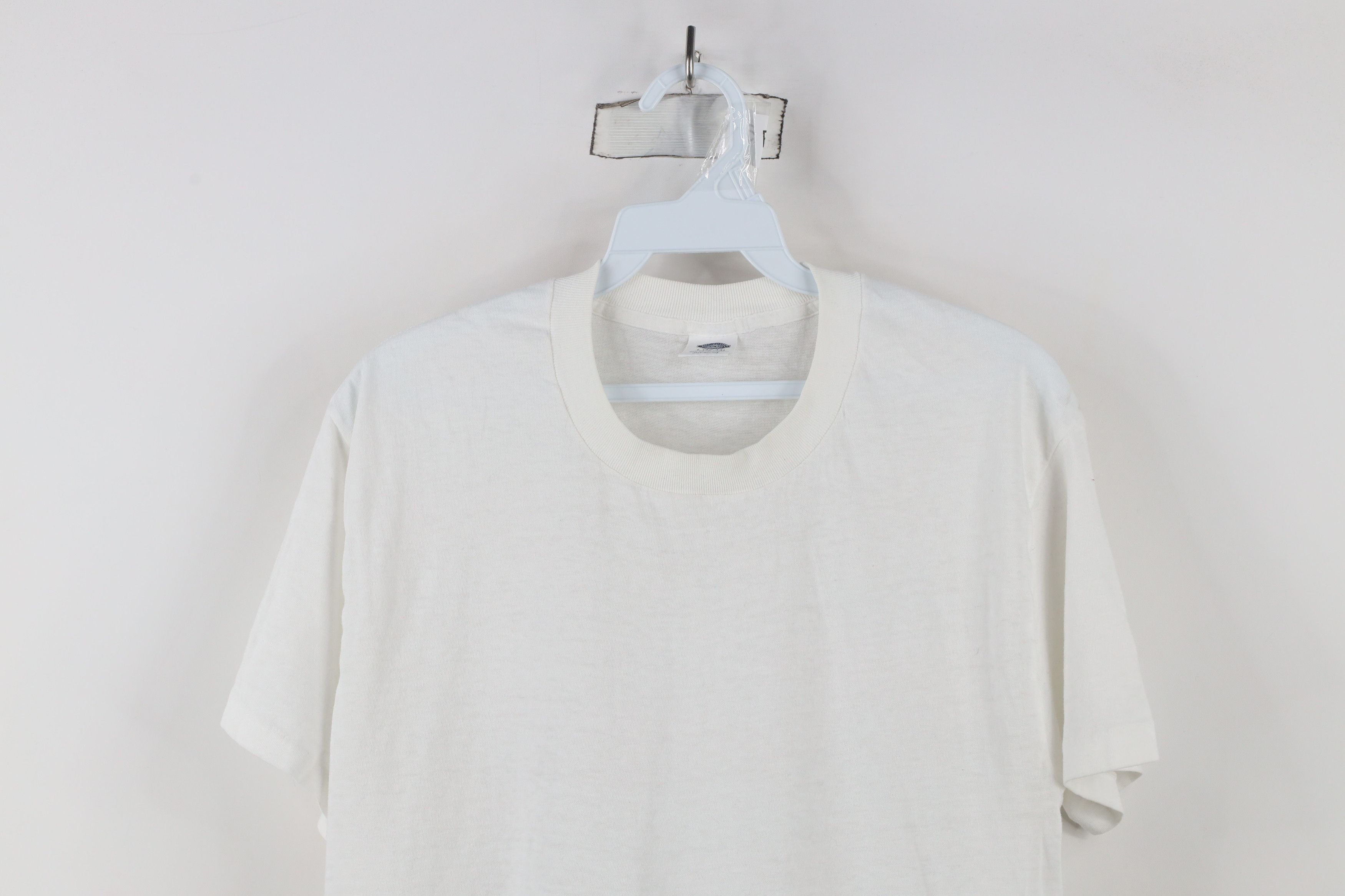 Vintage Vintage 90s Streetwear Cotton Short Sleeve T-Shirt White USA Size US L / EU 52-54 / 3 - 2 Thumbnail
