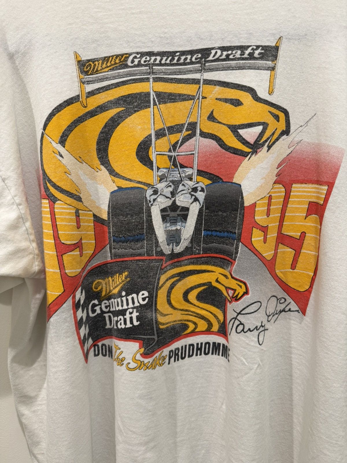 Vintage Vintage 1995 car racing tee Xl Size US XL / EU 56 / 4 - 4 Thumbnail