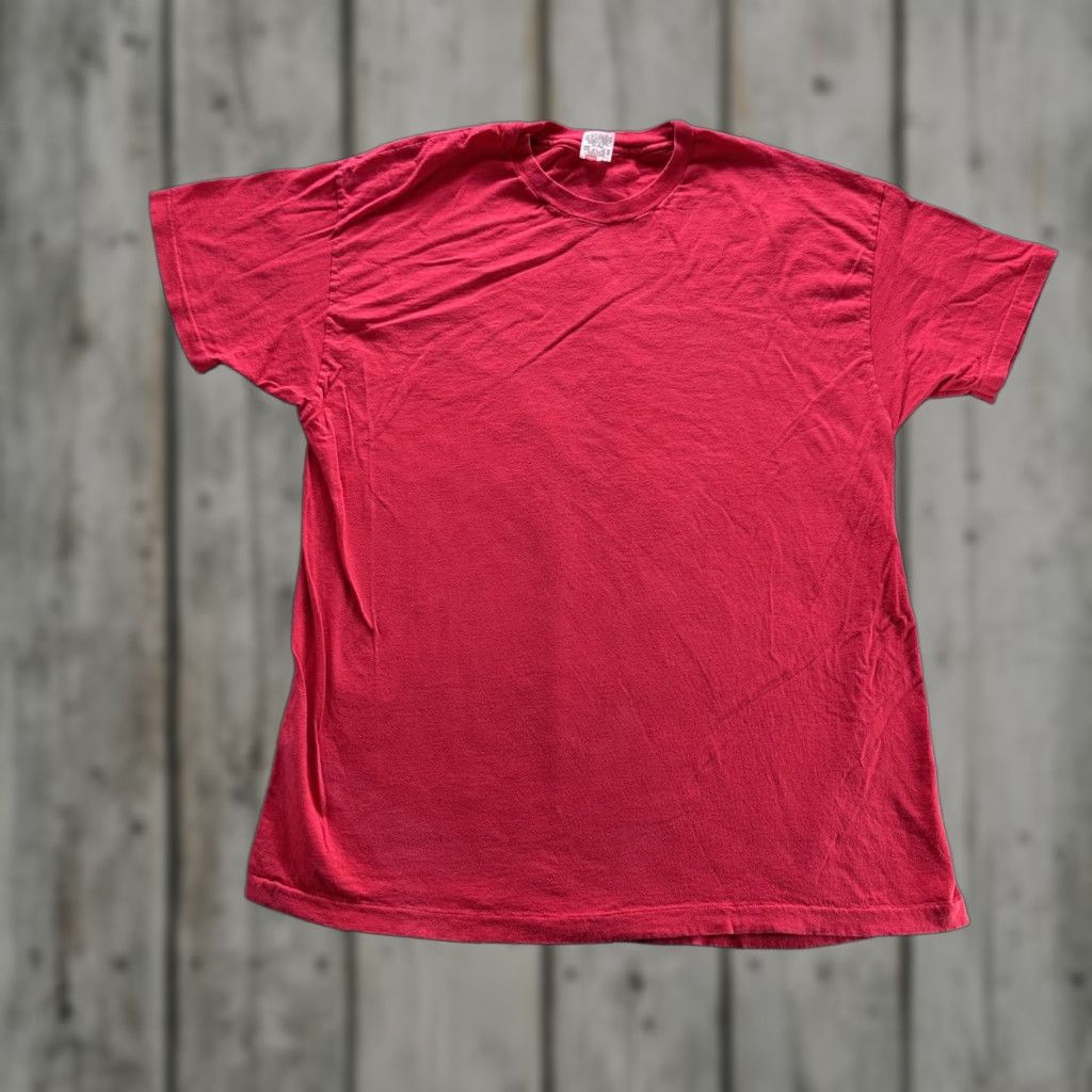 Hanes VINTAGE Hanes Shirt XL Red Blank 100% Cotton Tee Single Stitch 90s Mens Size US XL / EU 56 / 4 - 1 Thumbnail