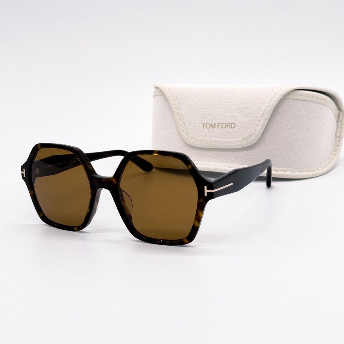 image of New Tom Ford Romy Tf1032/f Eco 52E Women Sunglasses Ft1032/s in Brown