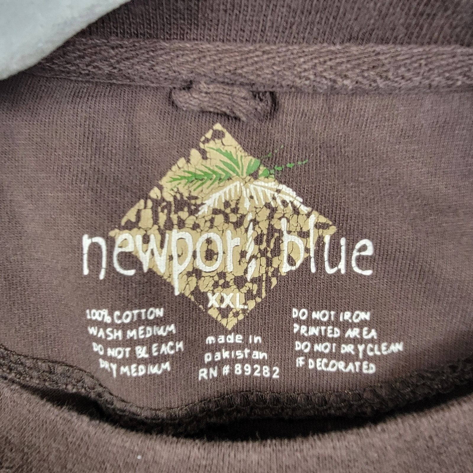 Other Newport Blue Graphic Beer O Clock Brown Tshirt Sz XXL (416) Size US XXL / EU 58 / 5 - 5 Thumbnail