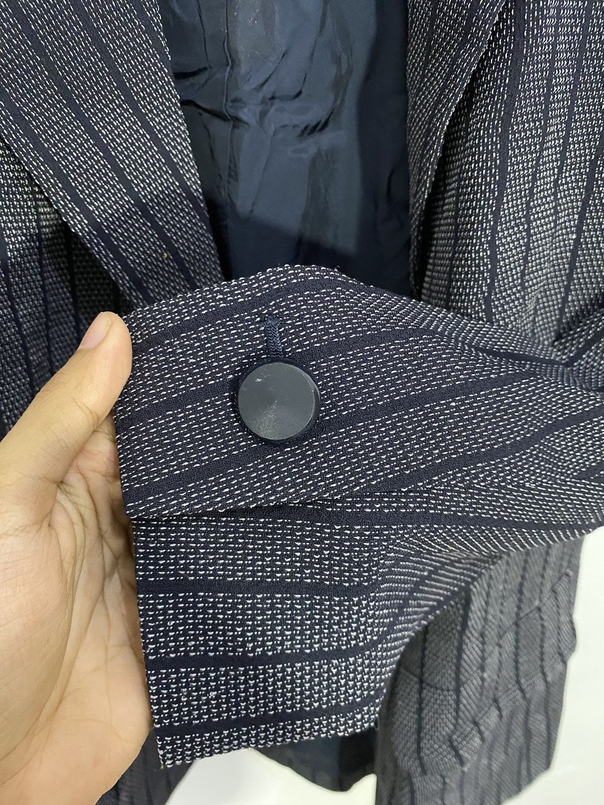 Saint Laurent Paris 💥Grey Stripe💥Yves Saint Laurent Blazer Size M / US 6-8 / IT 42-44 - 11 Thumbnail