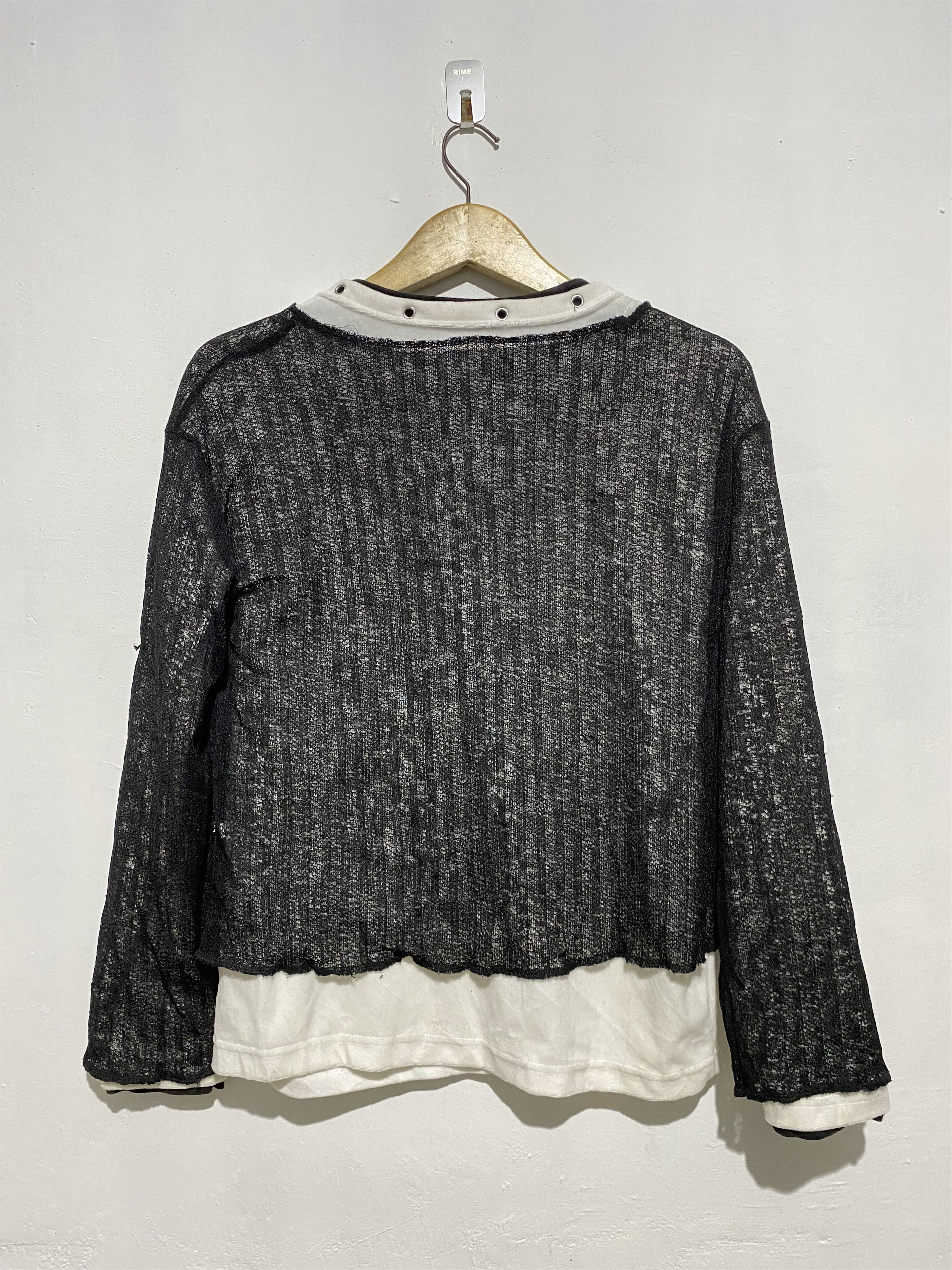 If Six Was Nine × Japanese Brand × Le Grande Bleu (L.G.B.) Unknwn japanese mesh fishnet knit commedesgarcons style Size US M / EU 48-50 / 2 - 2 Thumbnail