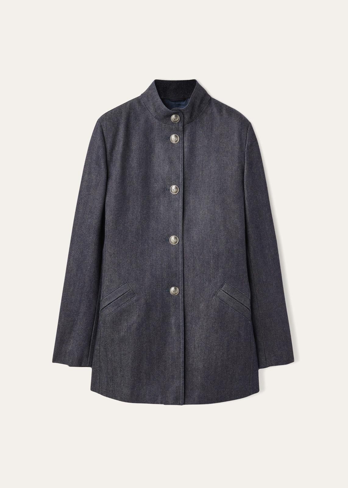 Loro Piana o1srvl11e1224 Nataniel Denim Jacket in Blue Size L / US 10 / IT 46 - 1 Thumbnail