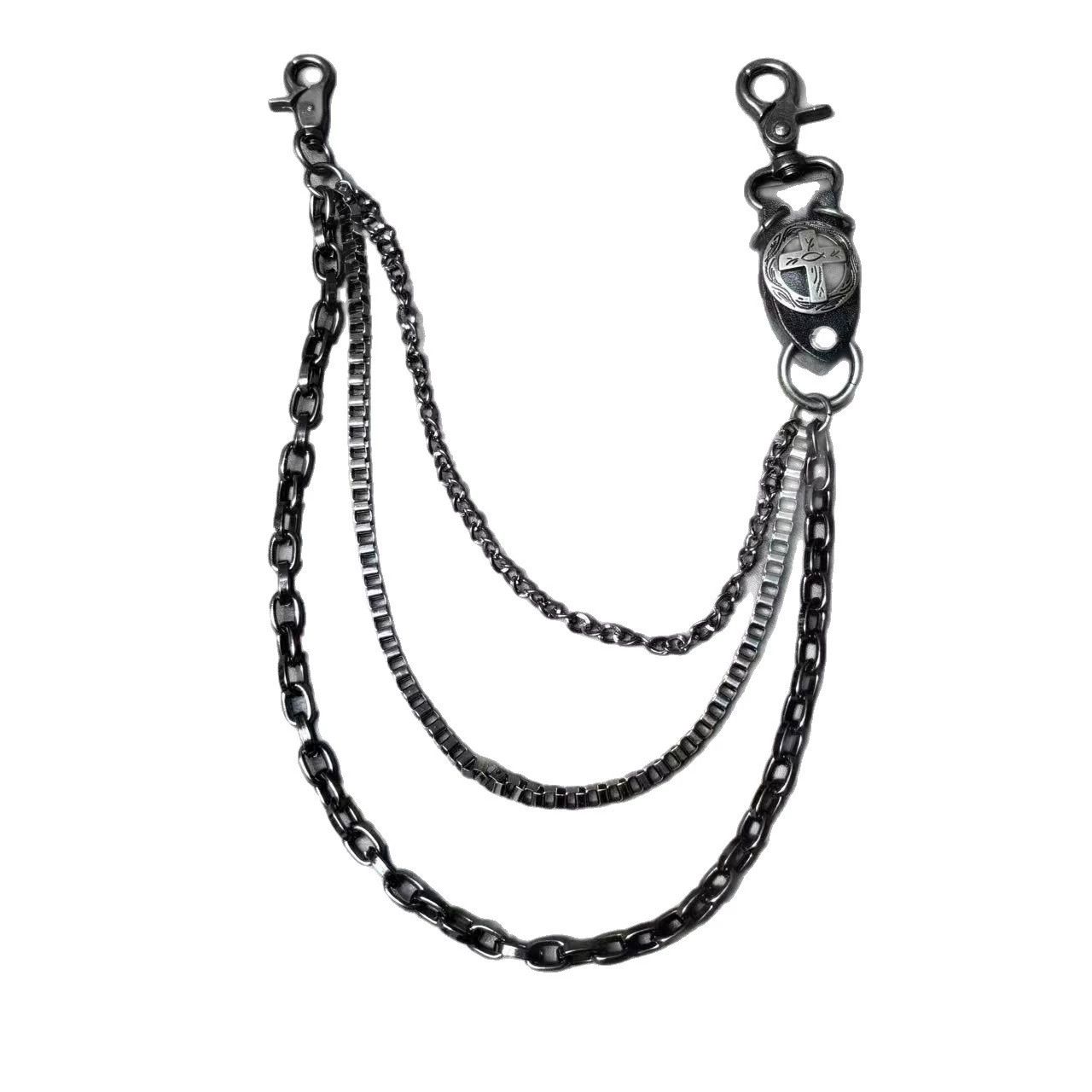 Vintage Retro hip-hop punk style jeans waist chain Size ONE SIZE - 5 Thumbnail