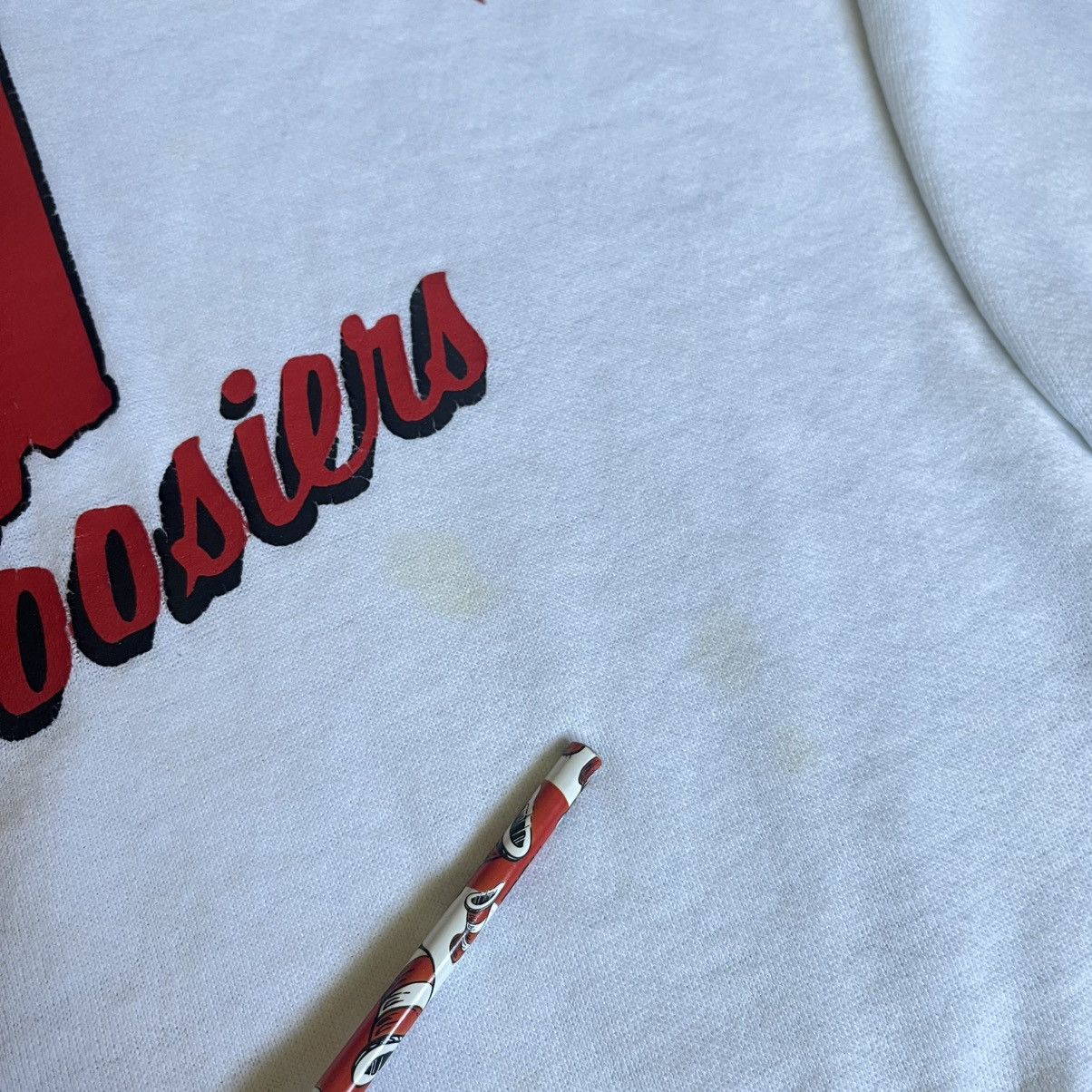 Vintage Vintage 80s Indiana University Hoosiers Crewneck Sweatshirt Size US L / EU 52-54 / 3 - 6 Thumbnail