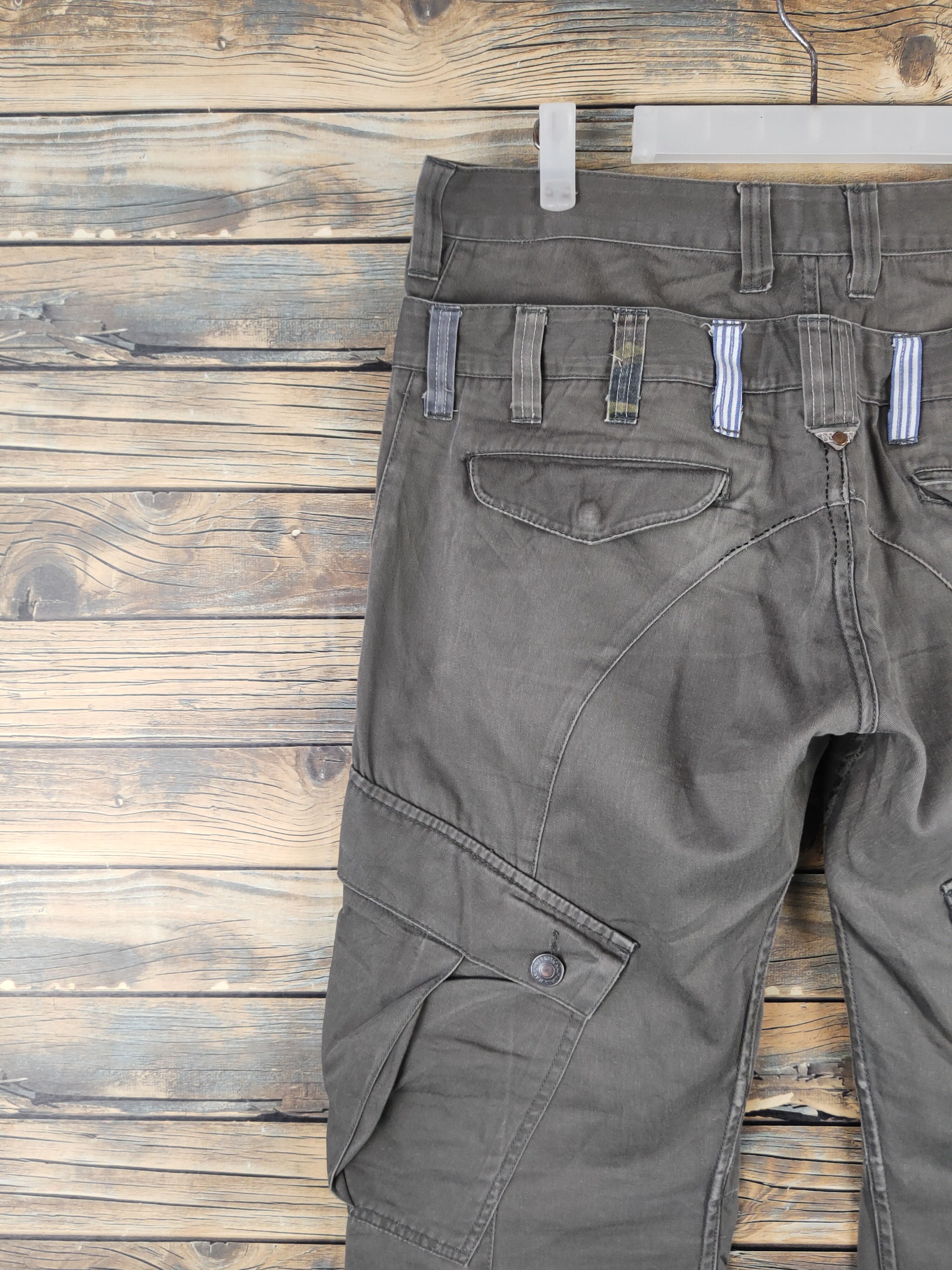 Japanese Brand DL Almighty Olive Multipocket Cargo Pants #2444 Size US 32 / EU 48 - 8 Thumbnail