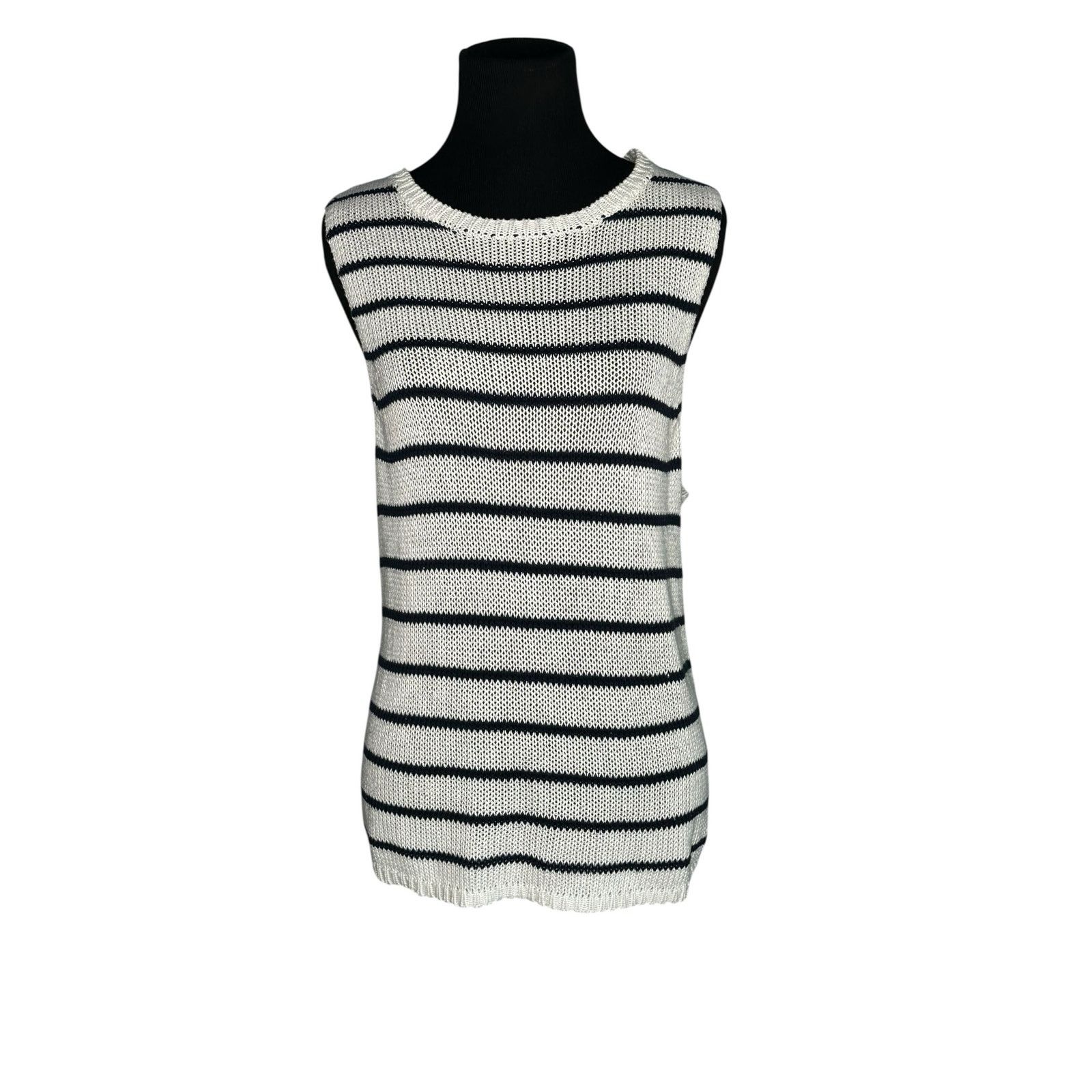 Rails Rails Jenna white blue stripes knit tank top size large Size L / US 10 / IT 46 - 14 Thumbnail