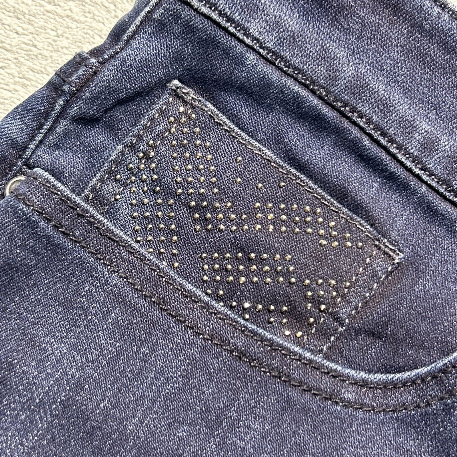 Miss Me 2000s Beyond Baggy Jeans Womens 14 38x28 Rhinestone Hamilton Size 36" / US 14 / IT 50 - 8 Thumbnail