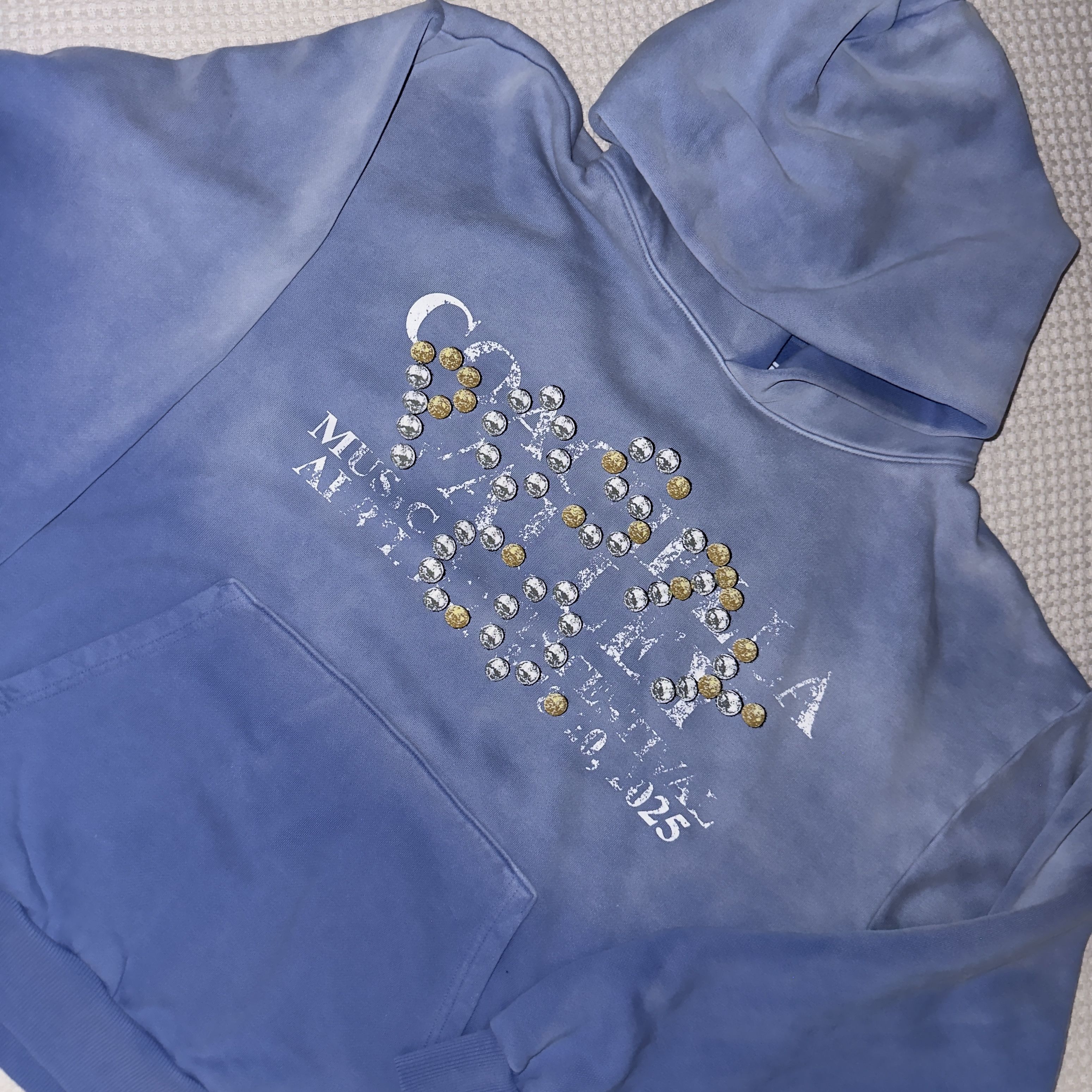 Rap Tees Post Malone Coachella Hoodie Blue 2025 Size US L / EU 52-54 / 3 - 1 Thumbnail