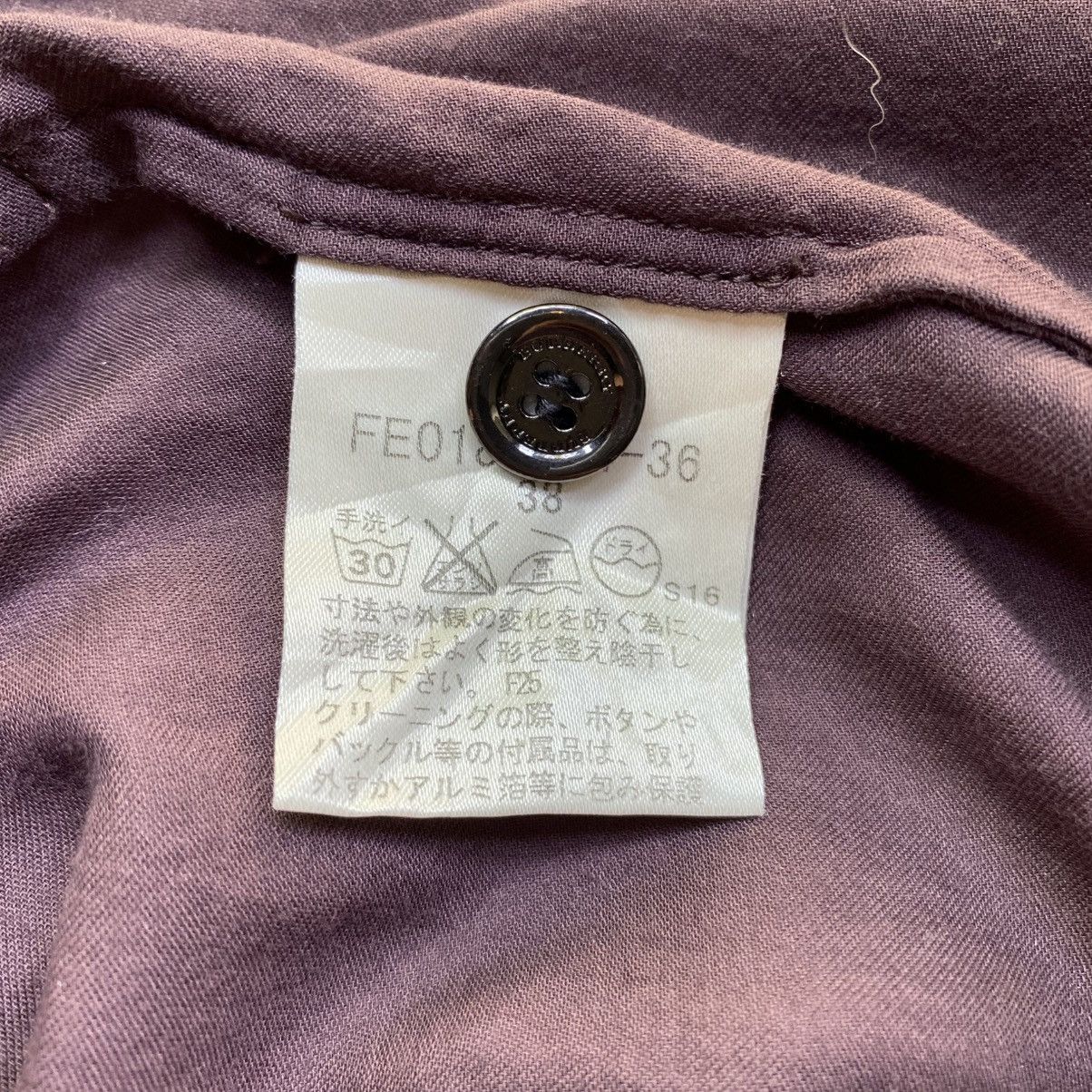 Burberry BURBERRY Purple Pintuck Button-Up Shirt Size XS / US 0-2 / IT 36-38 - 20 Thumbnail
