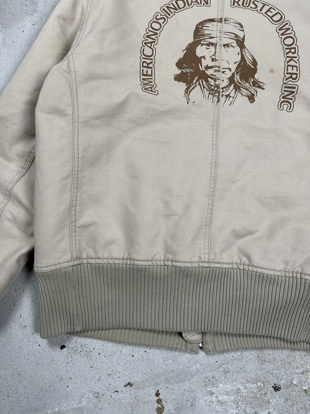 Vintage Vintage Y2K Carhartt Style Beige Workwear Detroit Jacket Size US L / EU 52-54 / 3 - 11 Thumbnail