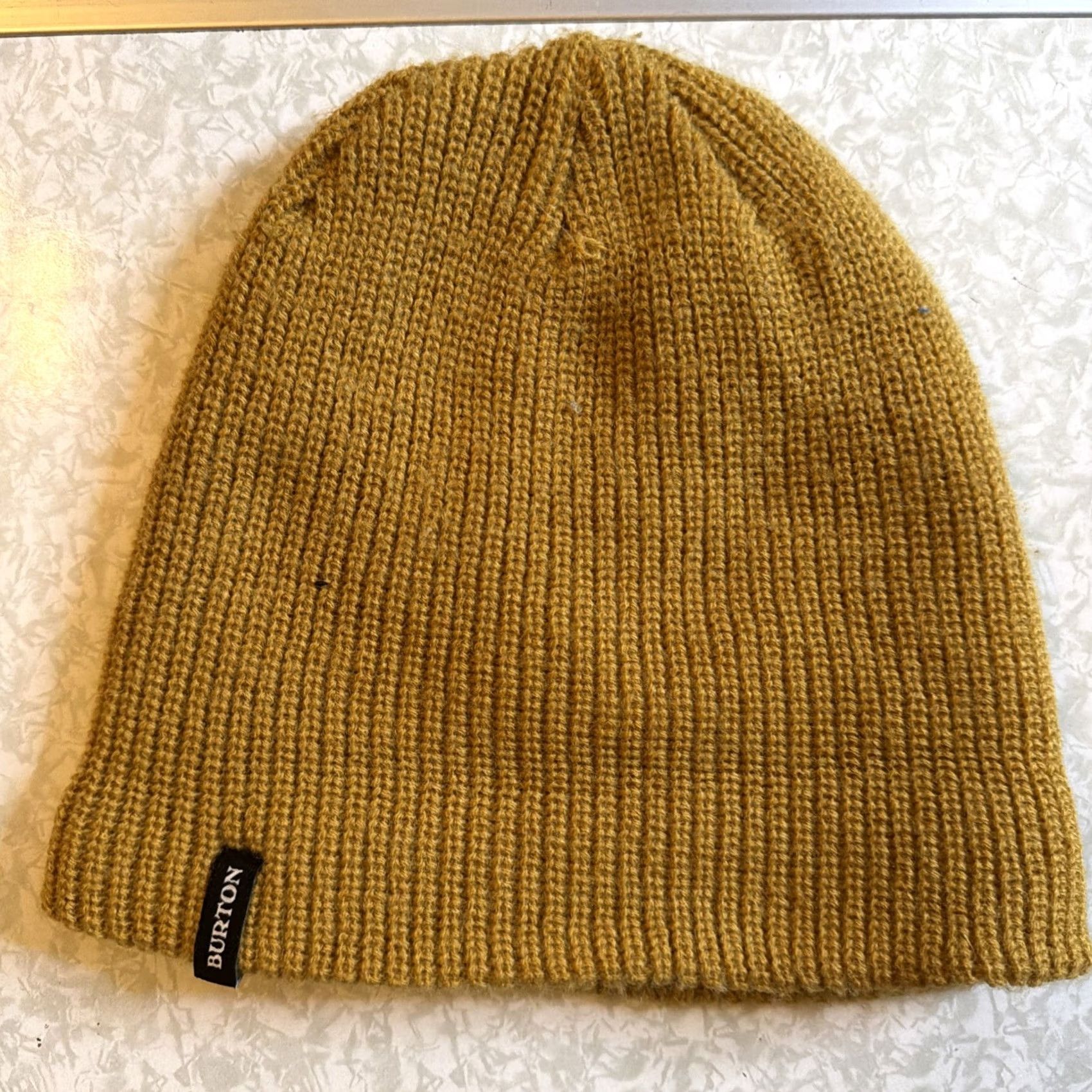 Burton BURTON Beanie Hat Cap OSFM Brown Knit 100% Acrylic Unisex Adults Winter Skater Logo Size ONE SIZE - 2 Thumbnail