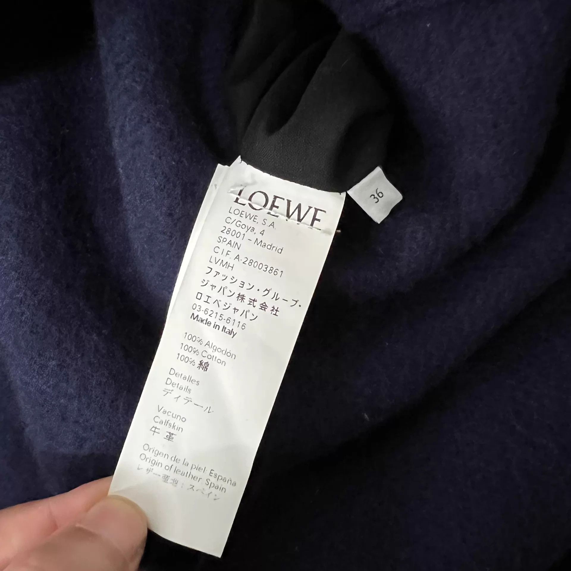 Loewe Loewe 2pc check fringe wool overcoat & leather Jkt 36 Size XS / US 0-2 / IT 36-38 - 8 Thumbnail