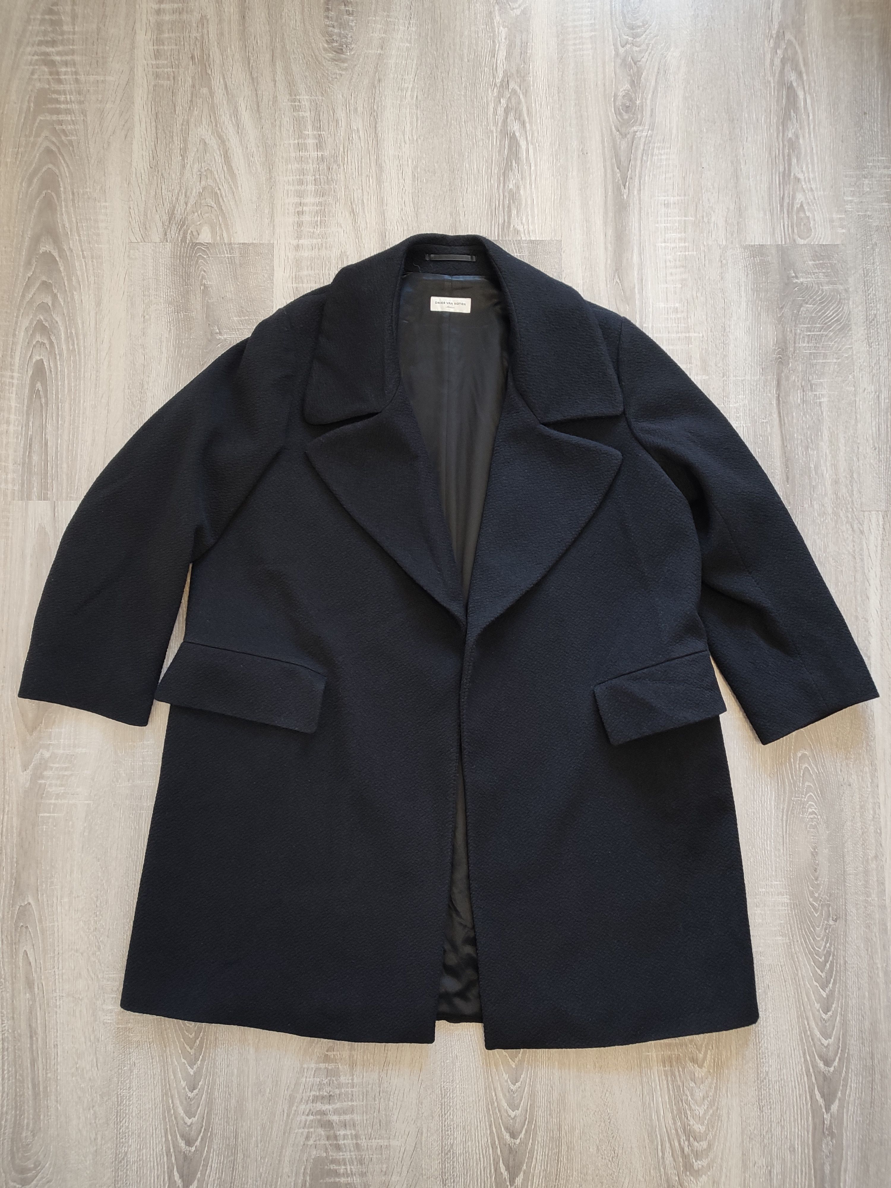 Dries Van Noten Dries Van Noten Black Wool Coat M Size M / US 6-8 / IT 42-44 - 4 Thumbnail
