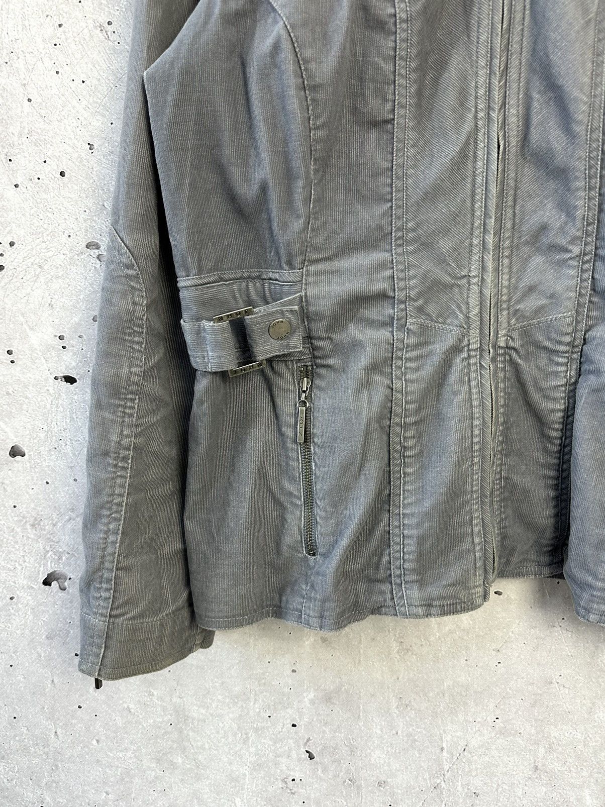 John Richmond × Vintage Vintage John Richmond Corduroy Grey Jacket Size L / US 10 / IT 46 - 4 Thumbnail