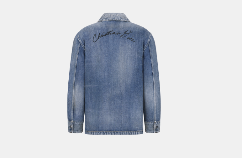 Dior o1w1db10525 493D49 Lily of the Valley Overshirt in Blue Size US S / EU 44-46 / 1 - 2 Thumbnail